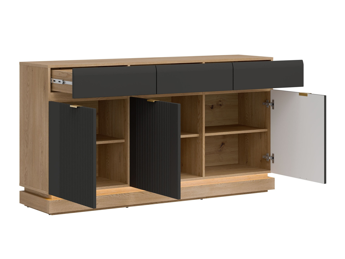 Cómoda Teselbu 104 (Antracite + Carvalho)