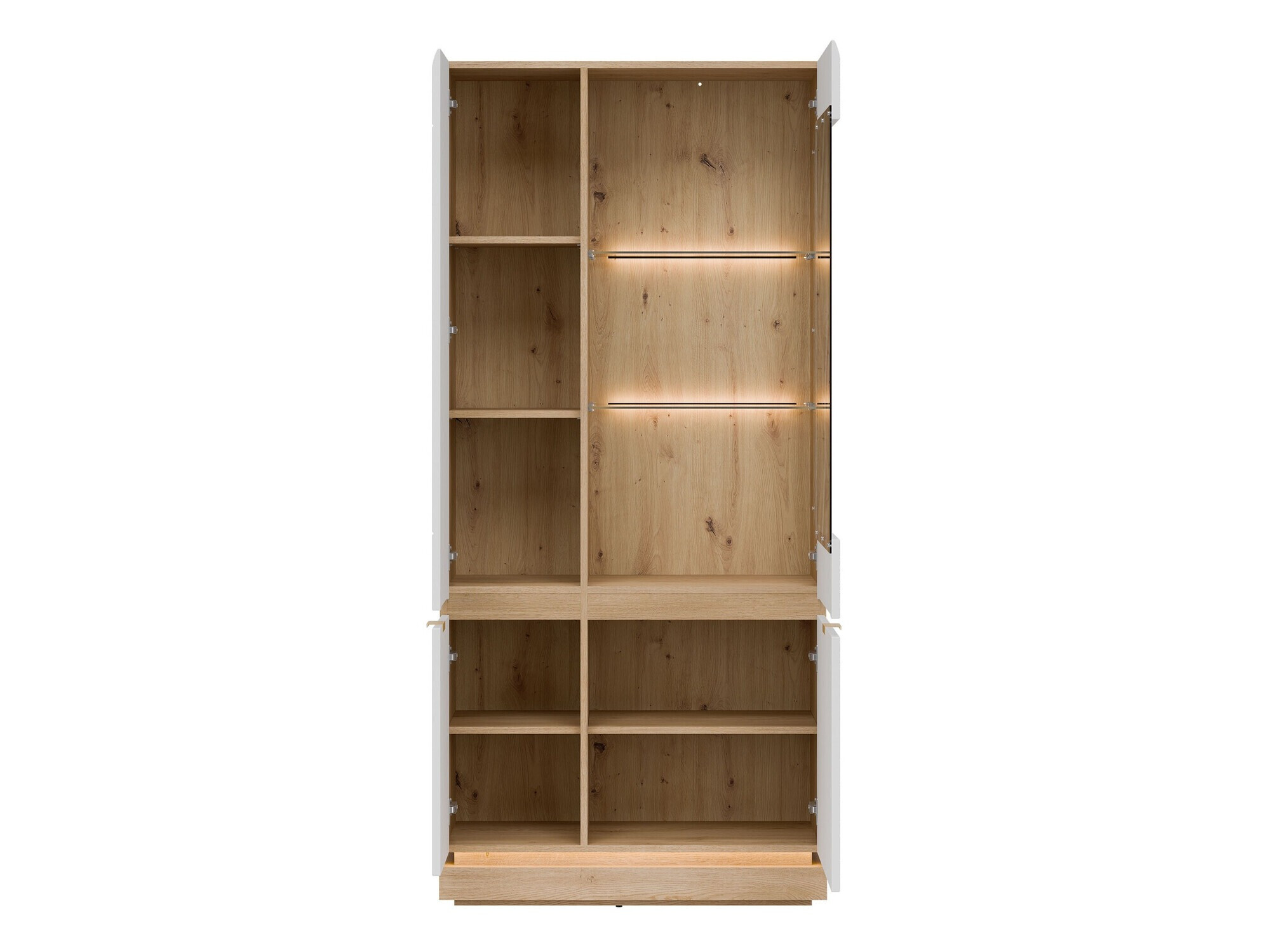 Estante Teselbu 111 (Branco + Carvalho)