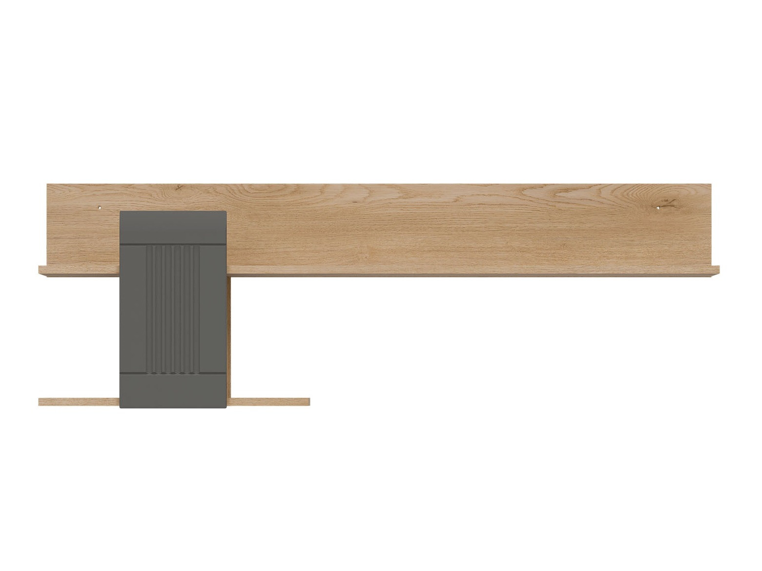 Estante de parede Teselbu 115 (Cinzento + Carvalho)