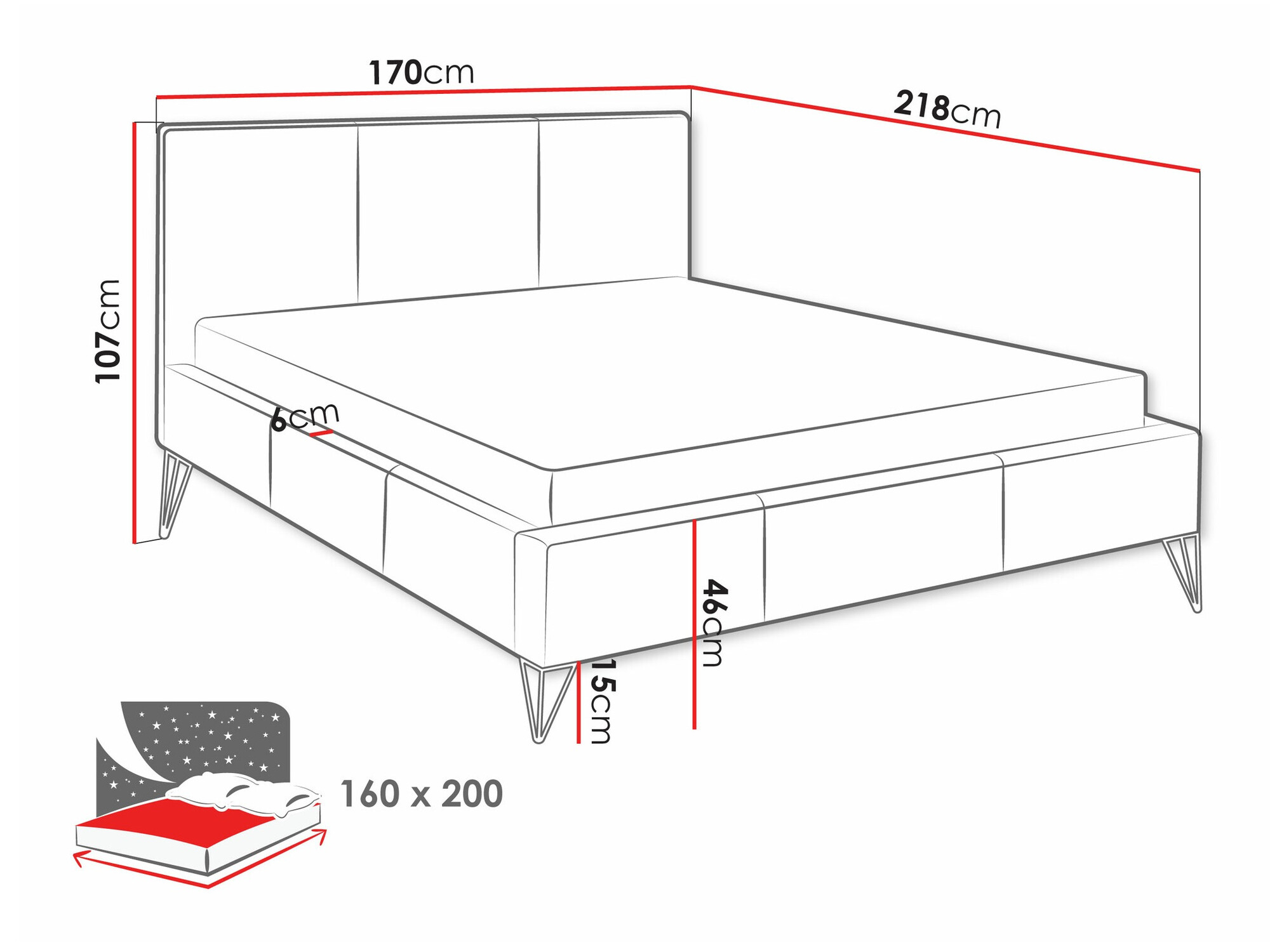 Cama Clovis 118 (Ruben 2111)