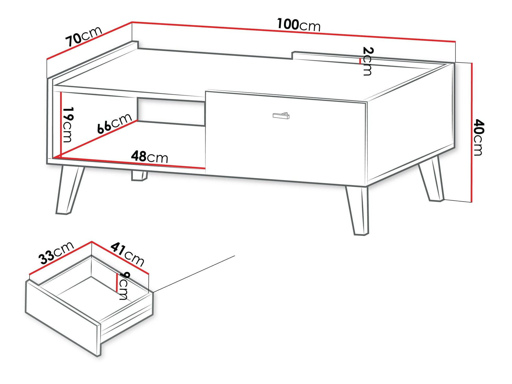 Mesa de centro Comfivo Avimelo 103