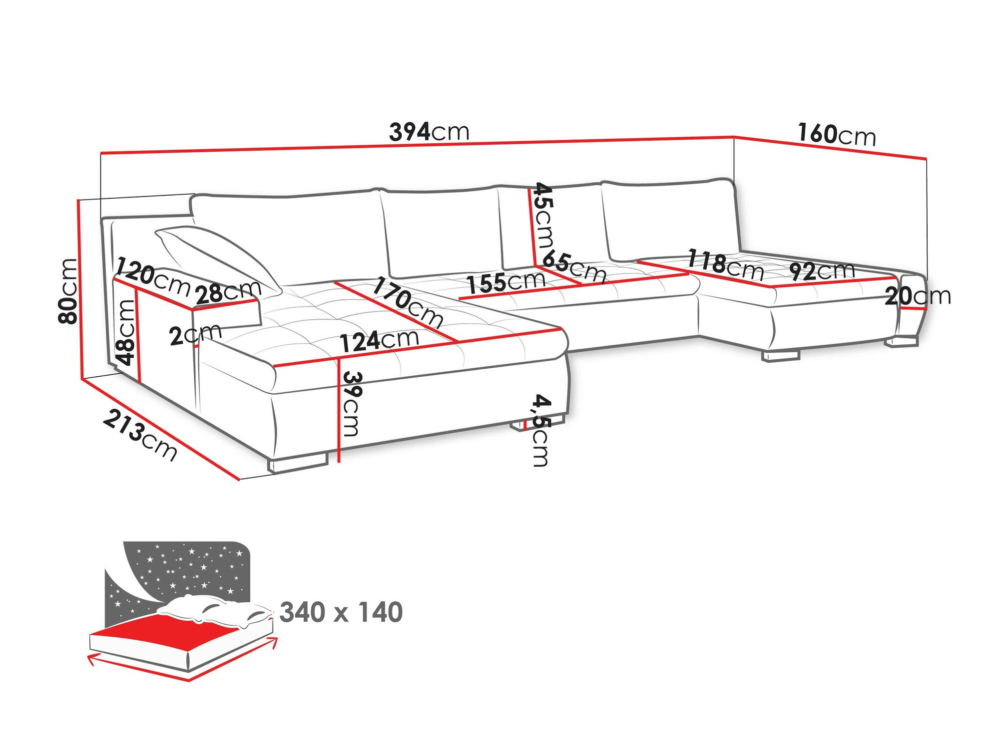 Sofá de canto Comfivo 106 (Clara 215.03)
