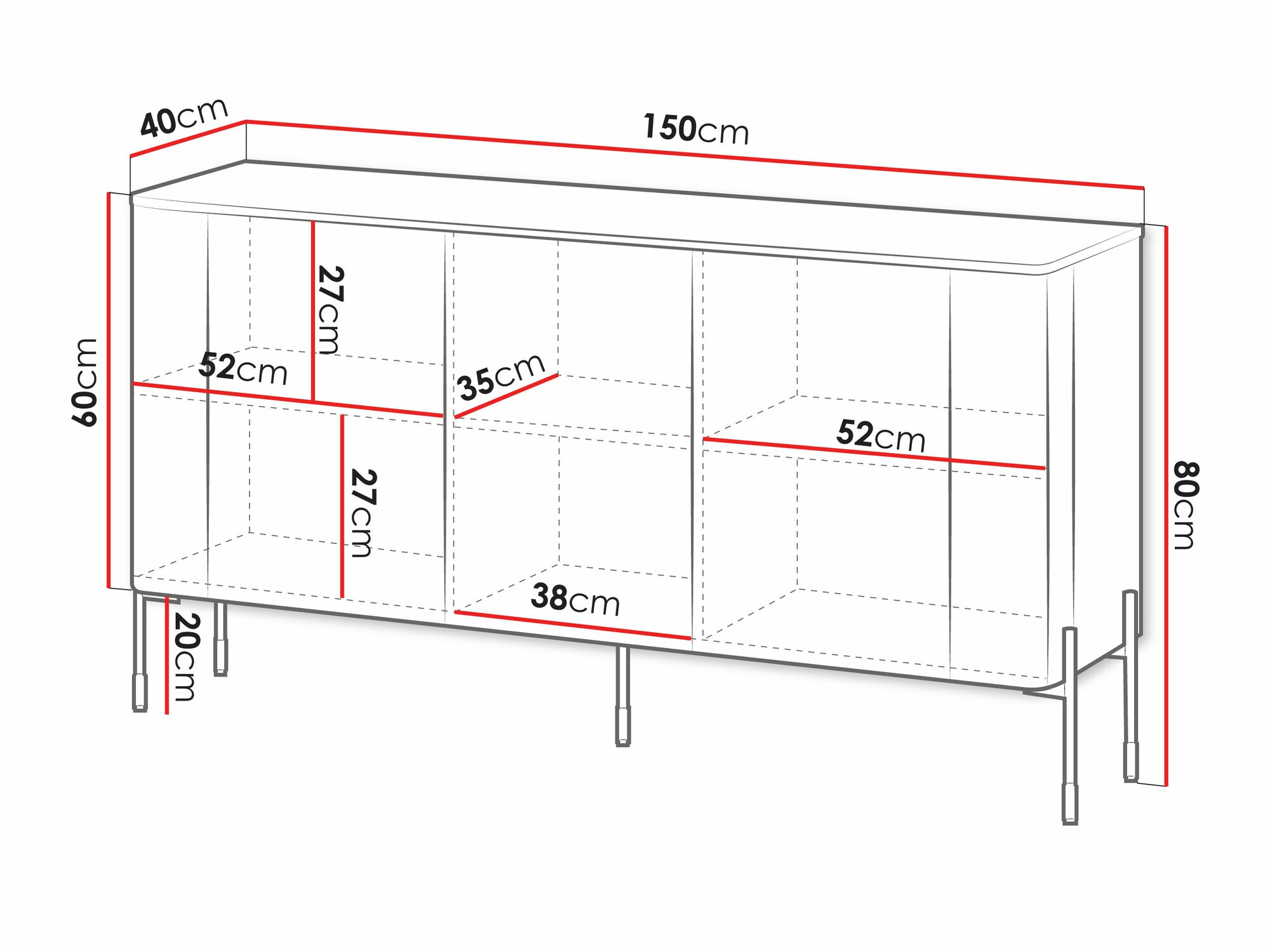 Aparador Nobilitas (Preto)