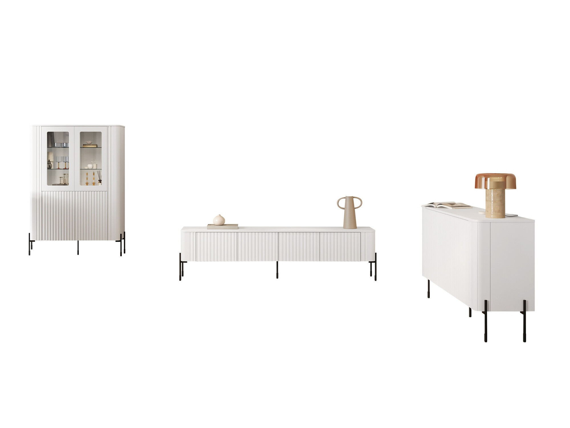 Conjunto para sala de estar Nobilitas (Branco)