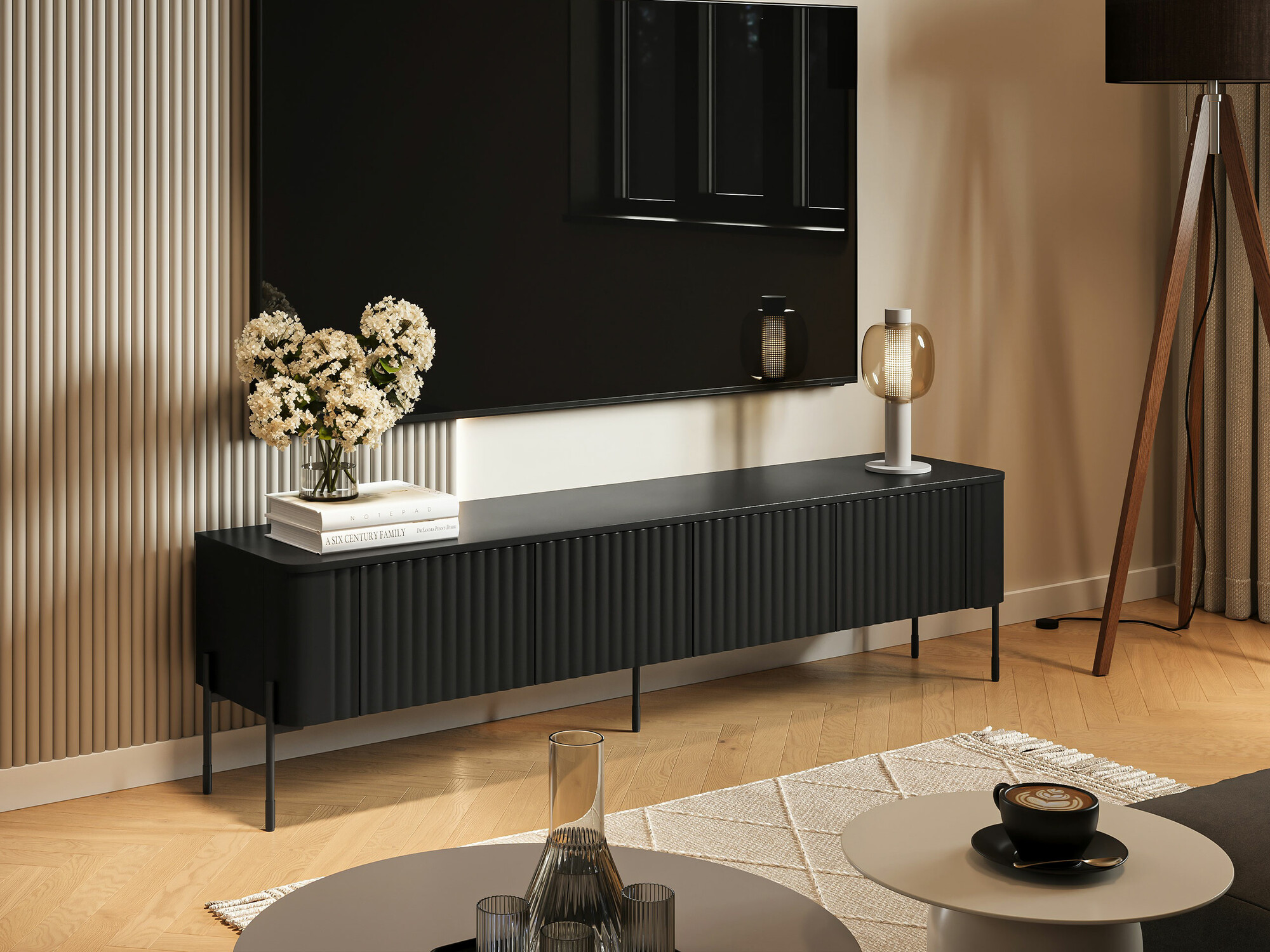 Móvel de TV Mavnue 102 (Preto)