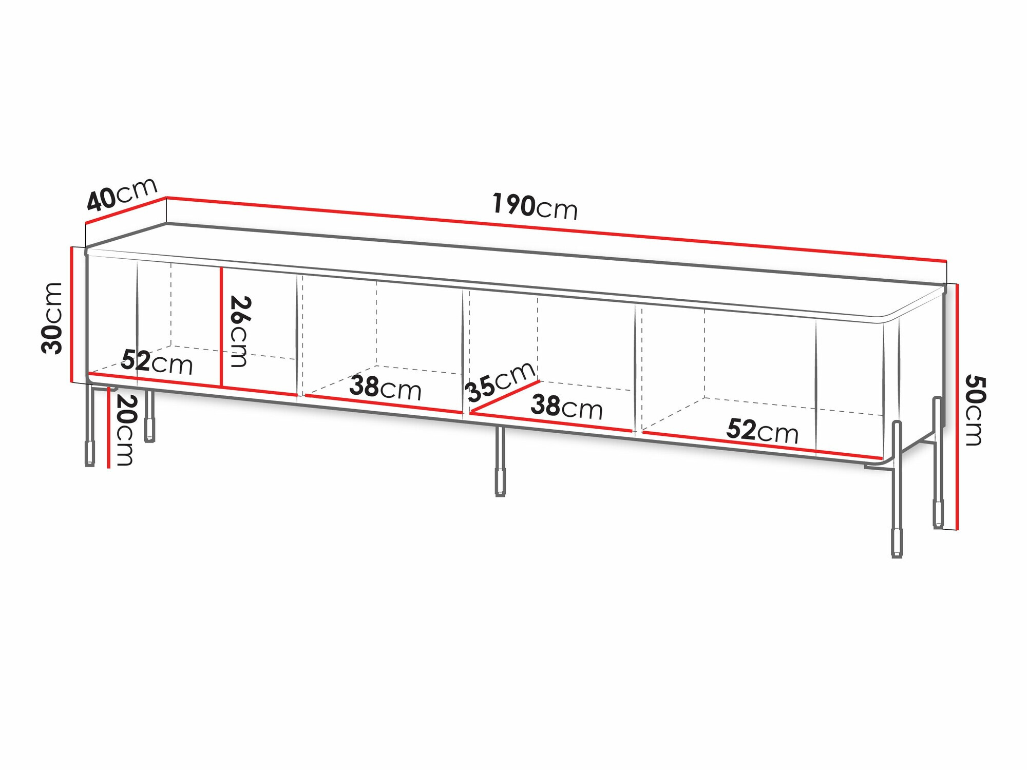 Móvel de TV Nobilitas (Caxemira)
