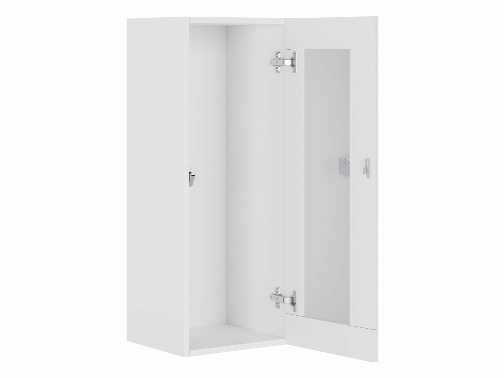 Armário de parede Venenou 132 (Branco + Branco brilhante)