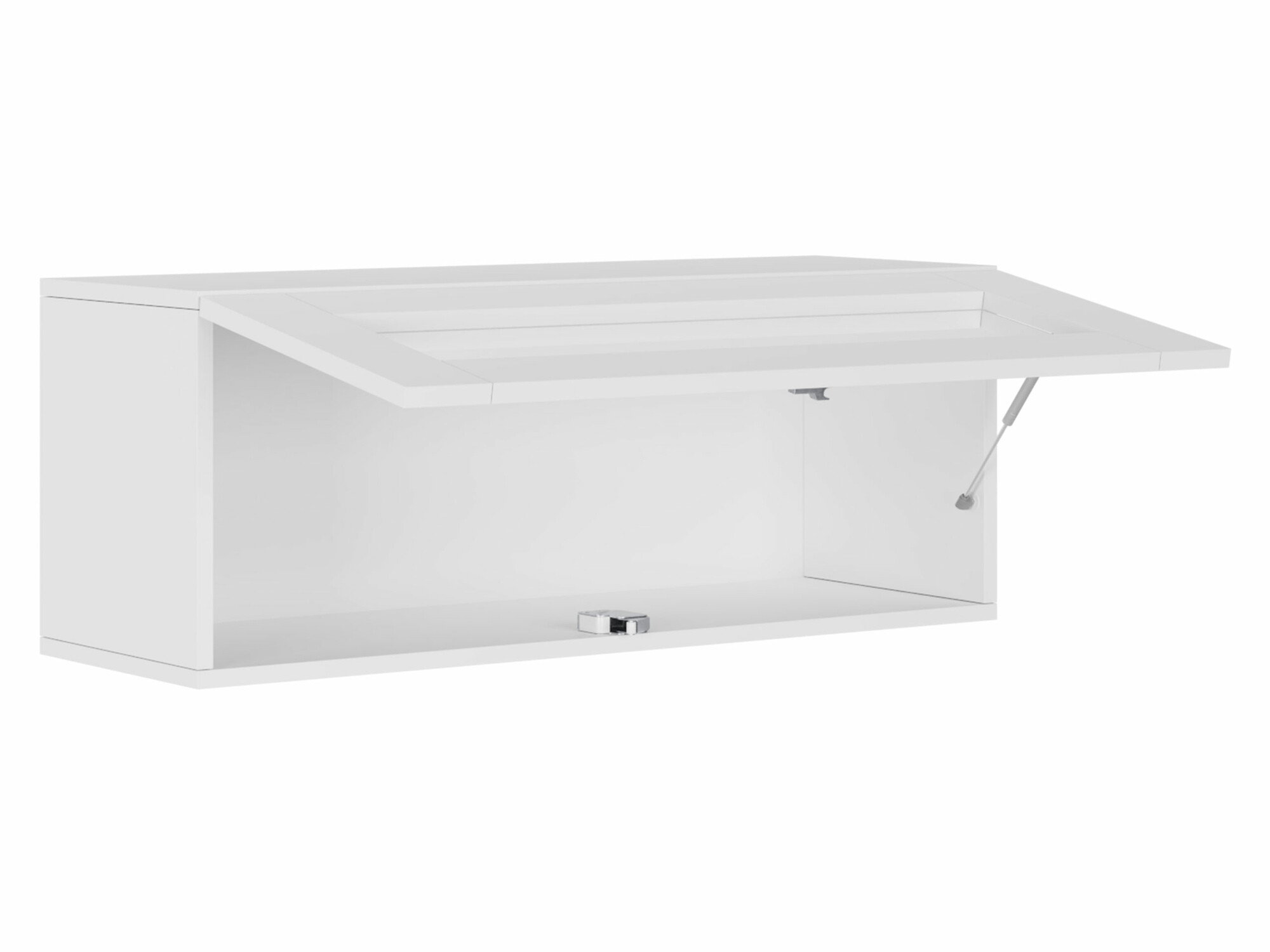 Armário suspenso Venenou 132 (Preto + Carvalho wotan)