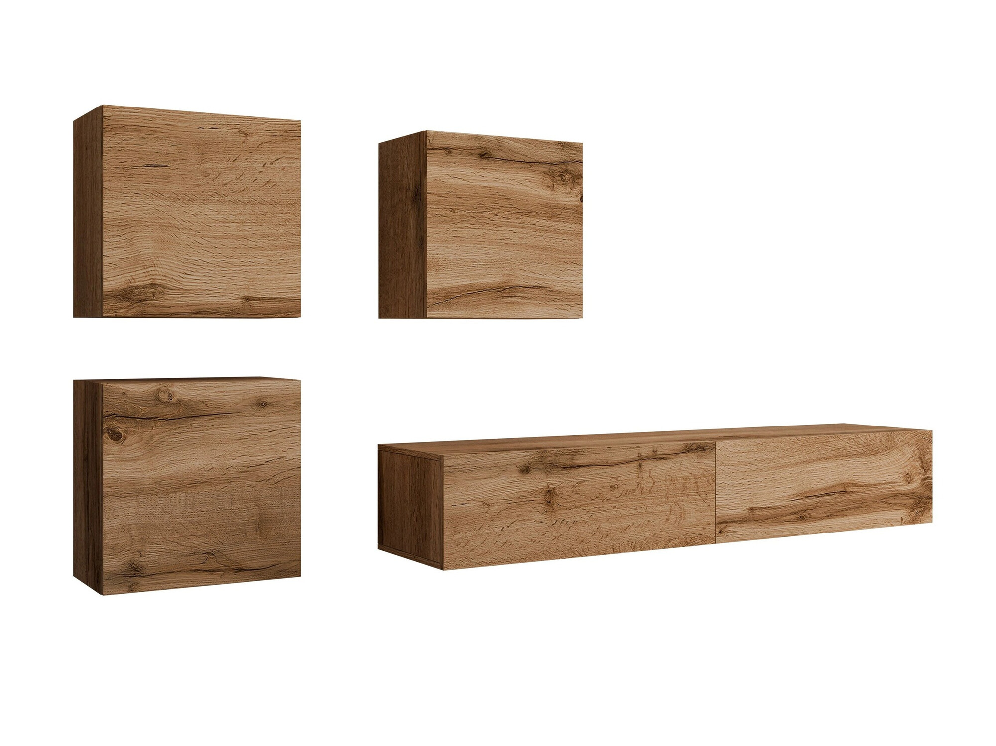 Conjunto para sala de estar Venenou 109 (Carvalho wotan)