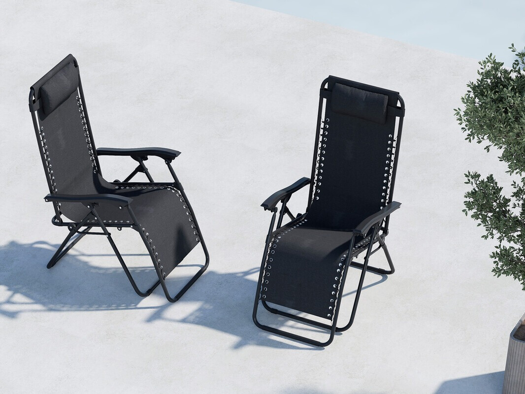 Cadeira de exterior Dallas 4823 (Preto)