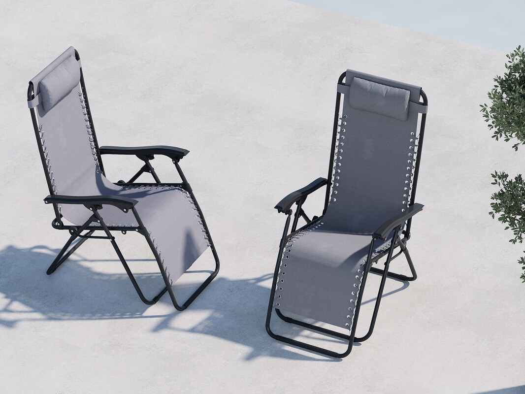 Cadeira para o exterior Dallas 4823 (Cinzento)