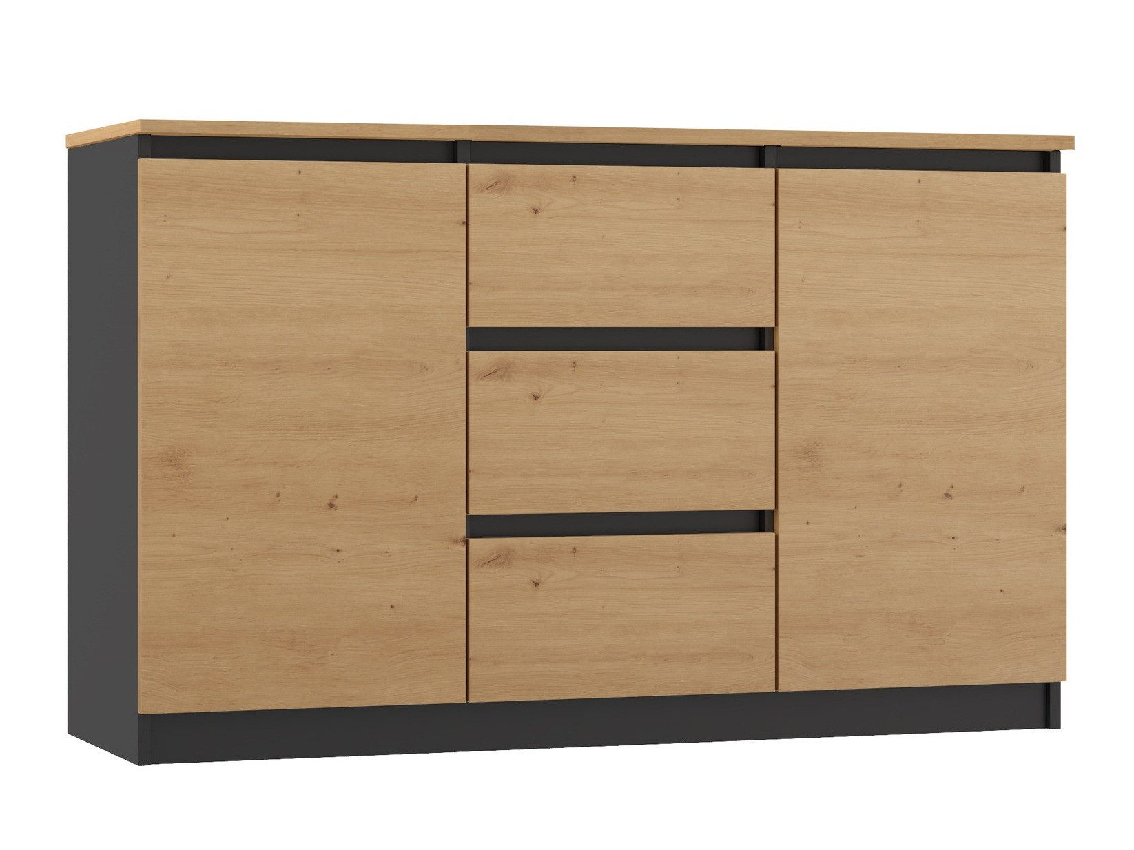 Cómoda Elbvelu 112 (Carvalho Artisan + Antracite)