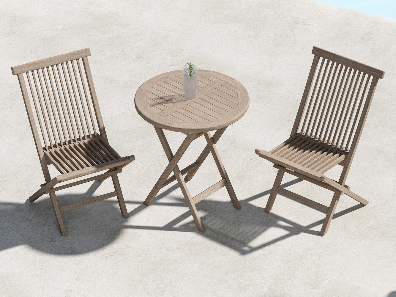 Mesa para o exterior Nunova 127 (Castanho claro)