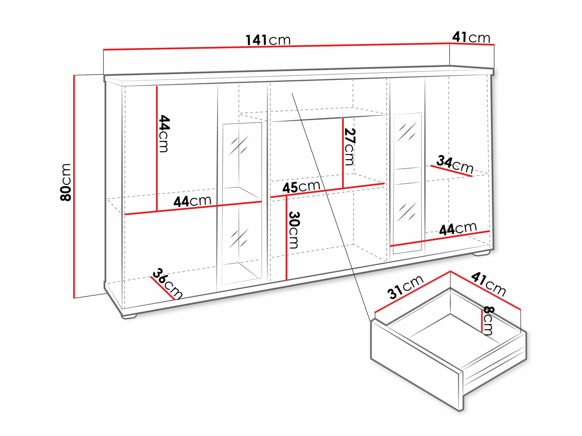 Cómoda Tucson 114 (Nogueira)