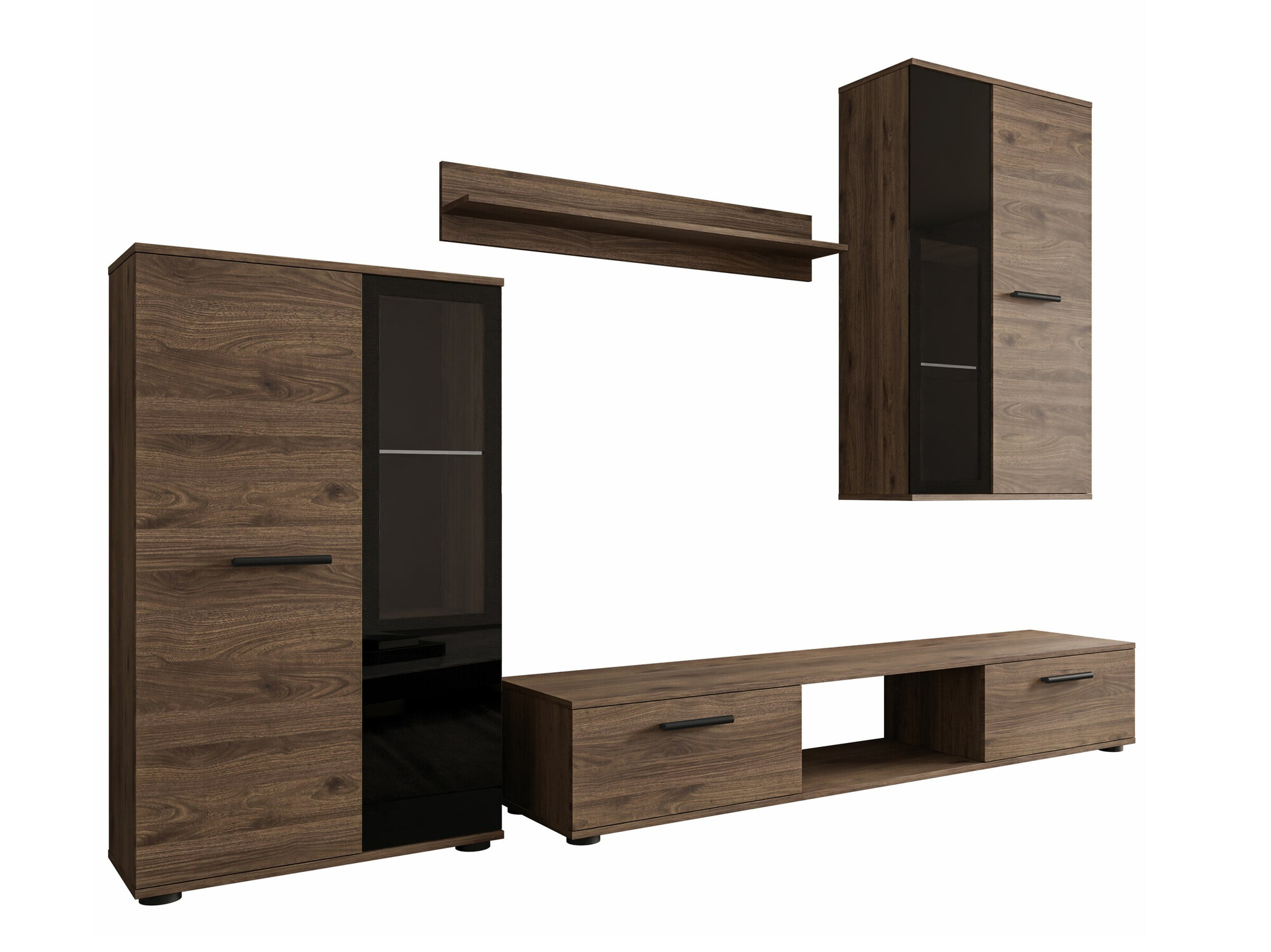 Conjunto para sala de estar Tucson 100 (Nogueira)