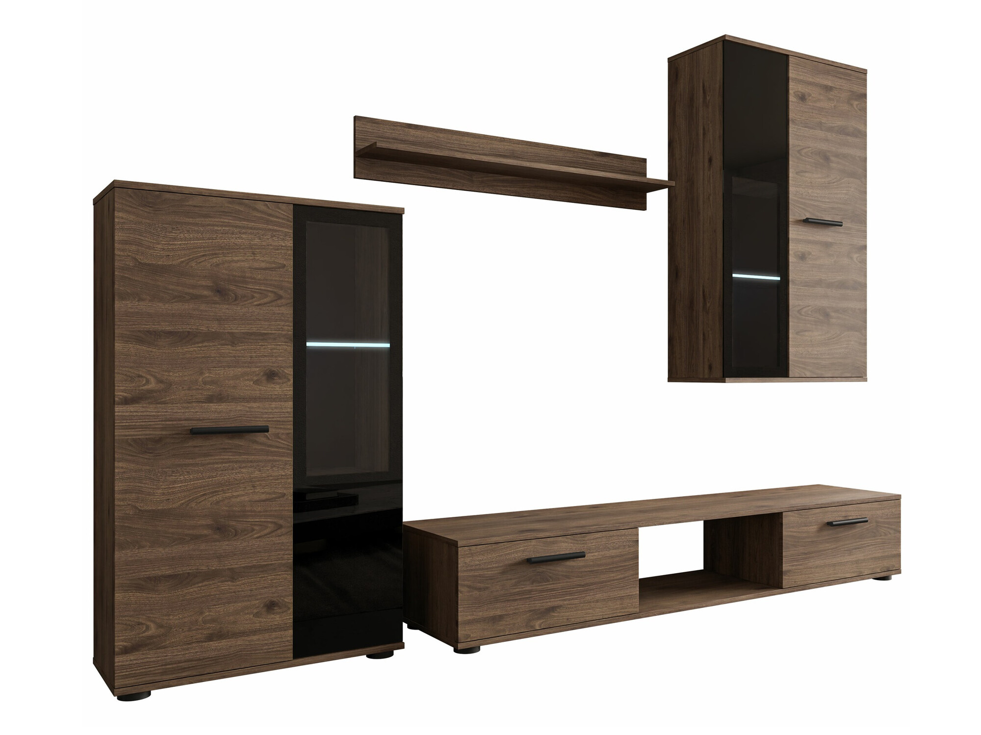 Conjunto para sala de estar Tucson 100 (Nogueira)