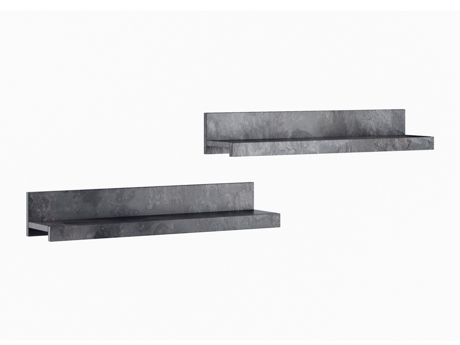 Conjunto de prateleiras suspensas Torvire 105 (Concreto escuro)