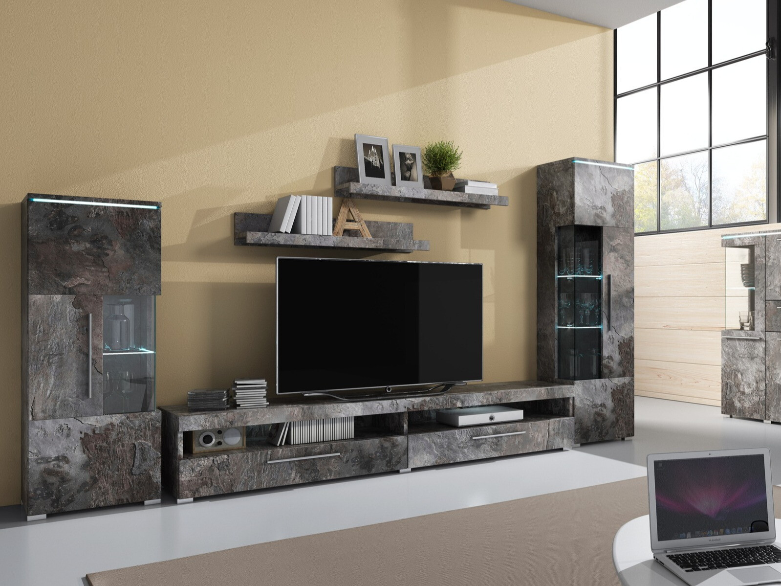 Estante Torvire 106 (Concreto escuro)