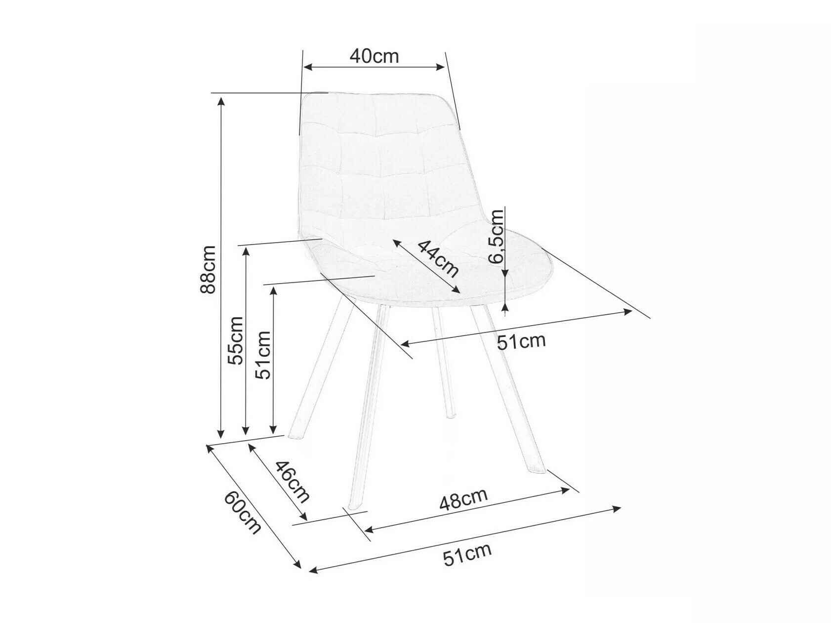 Cadeira Detroit 747 (Bege)