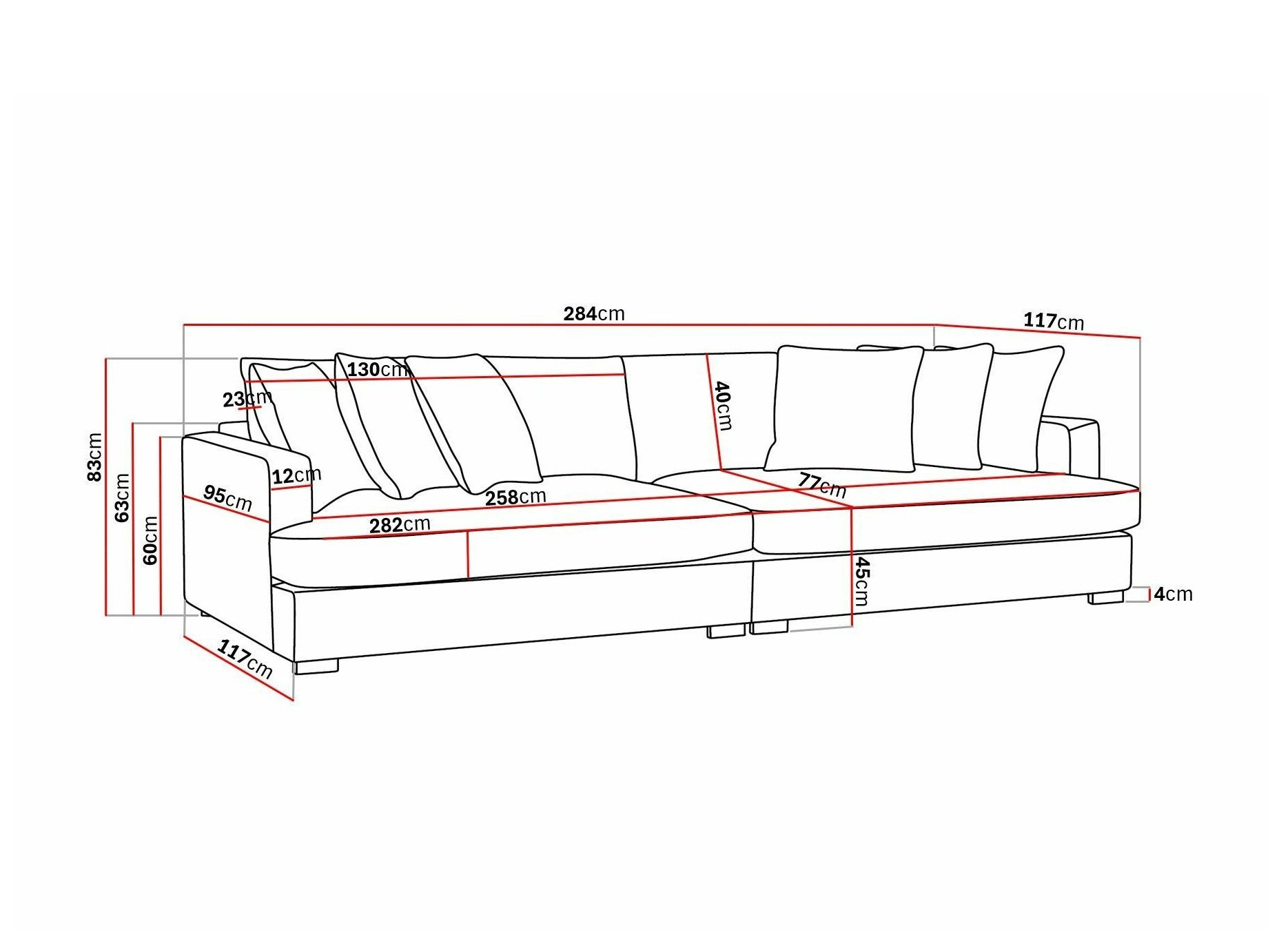 Sofá Tivsoe 107 (Cremona 93)