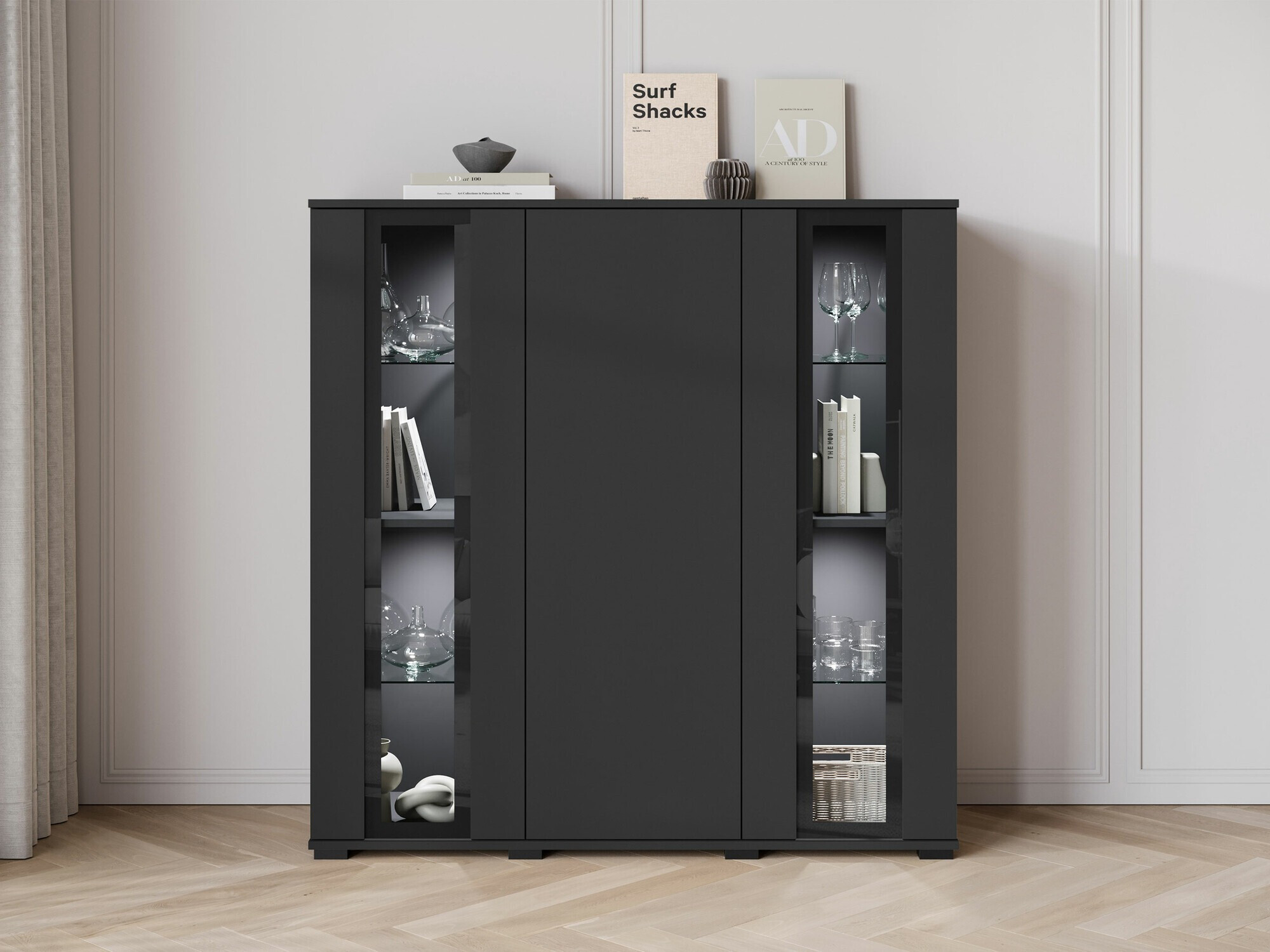 Aparador Torcame 100 (Preto)