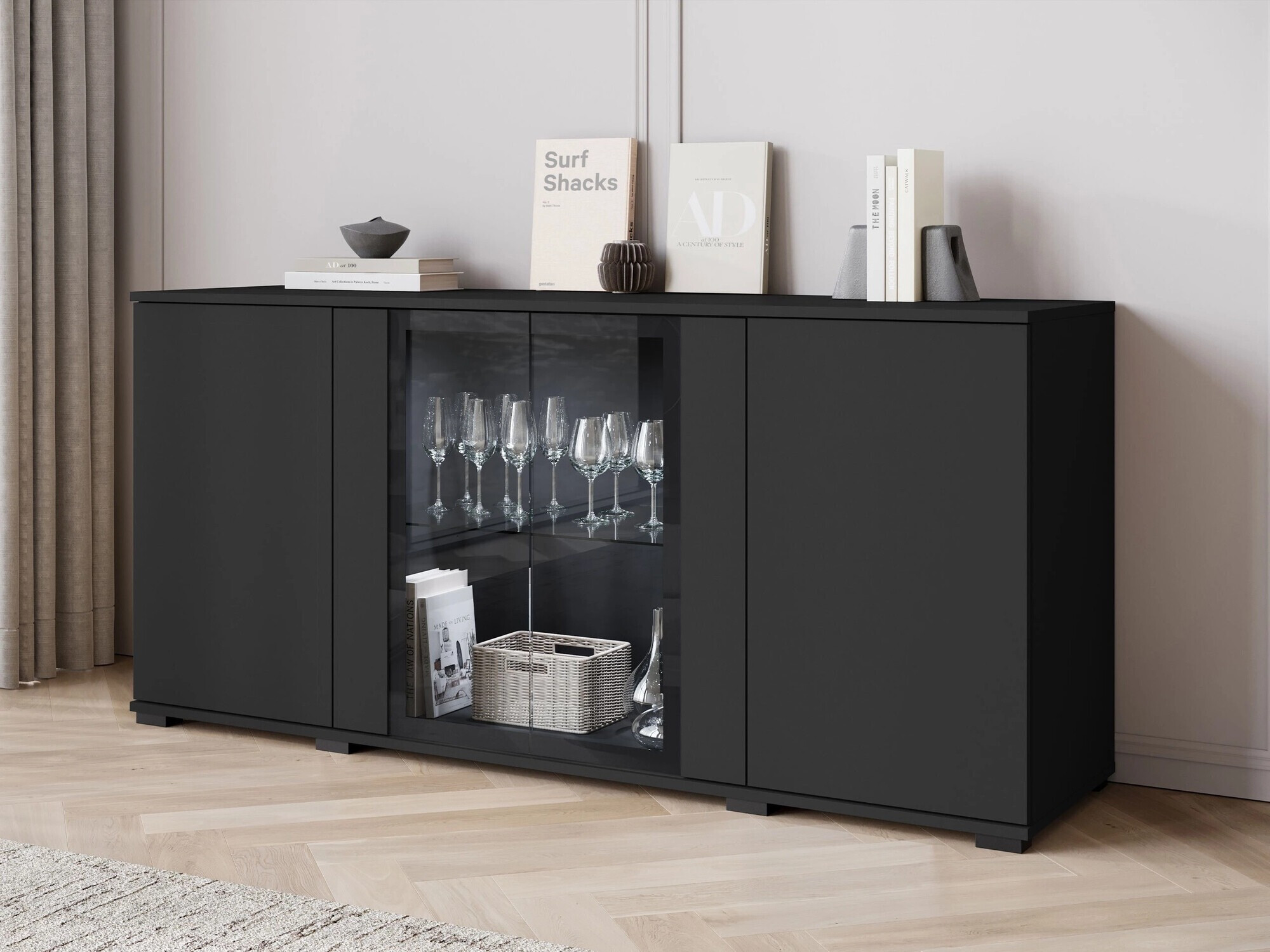 Aparador Torcame 102 (Preto)