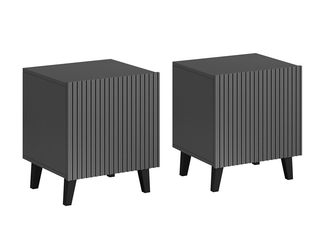 Conjunto de mesas de cabeceira Remeta 104 (Antracite)