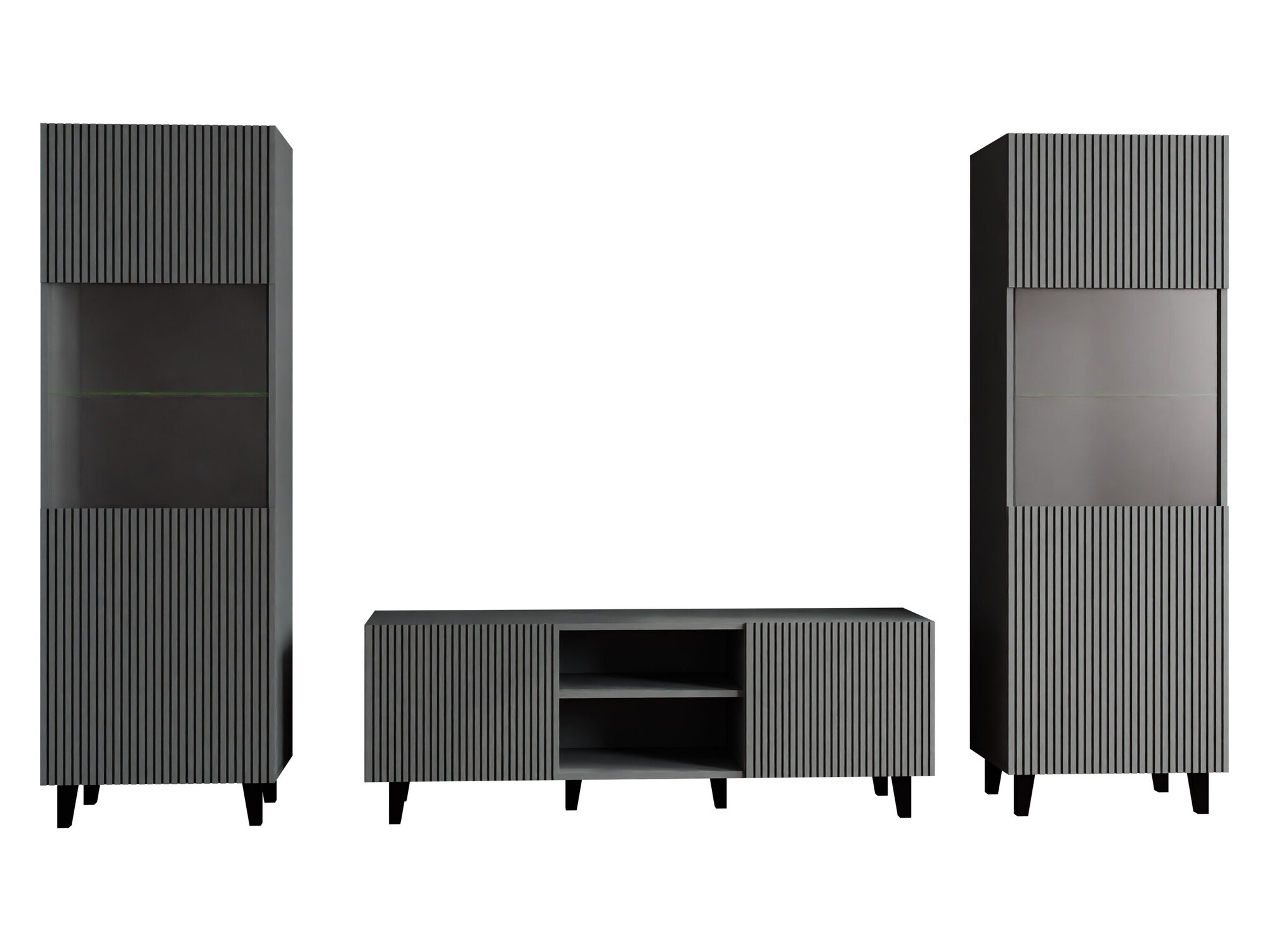 Conjunto para sala de estar Remeta 110 (Antracite)