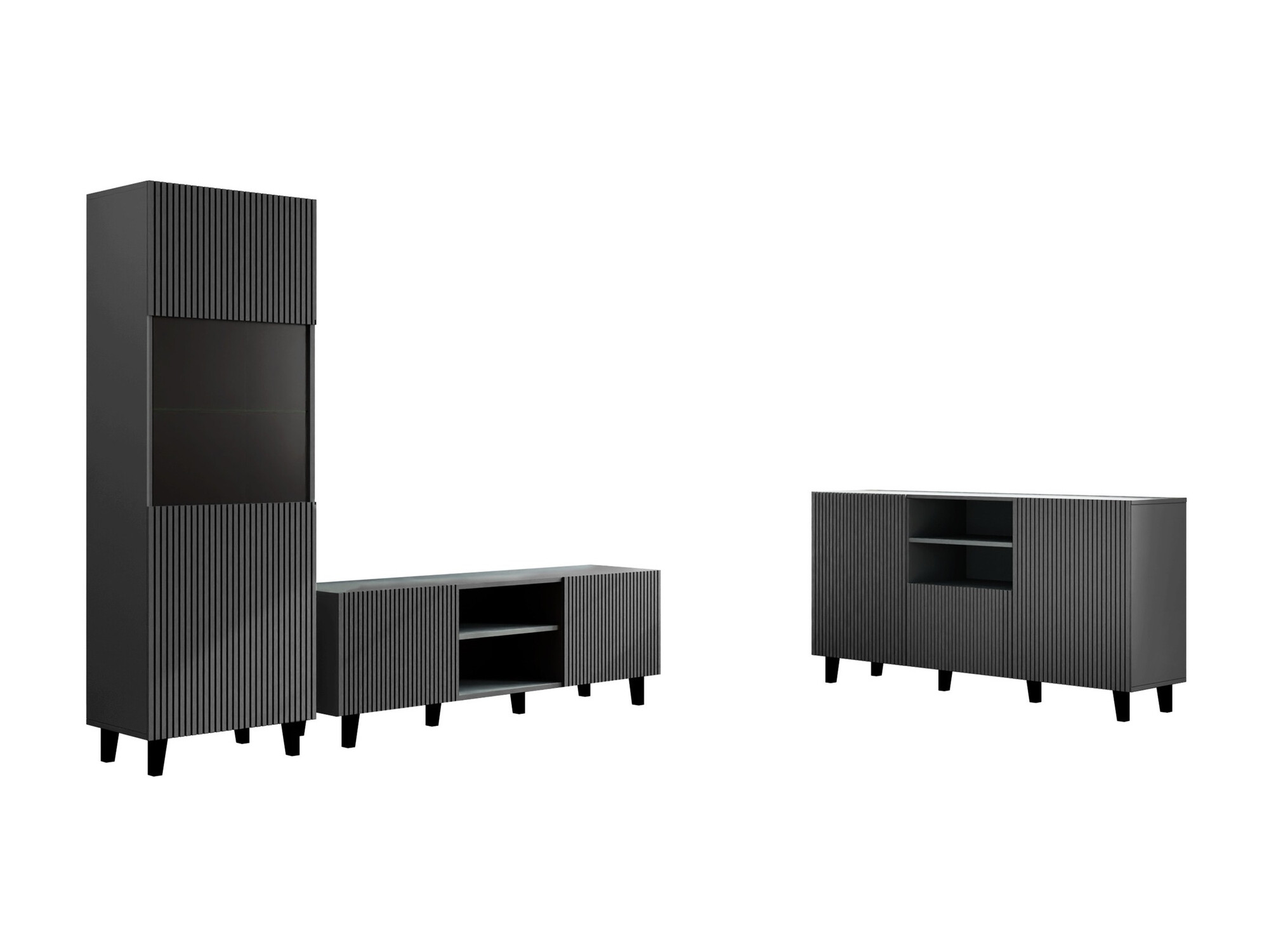 Conjunto para sala de estar Remeta 111 (Antracite)