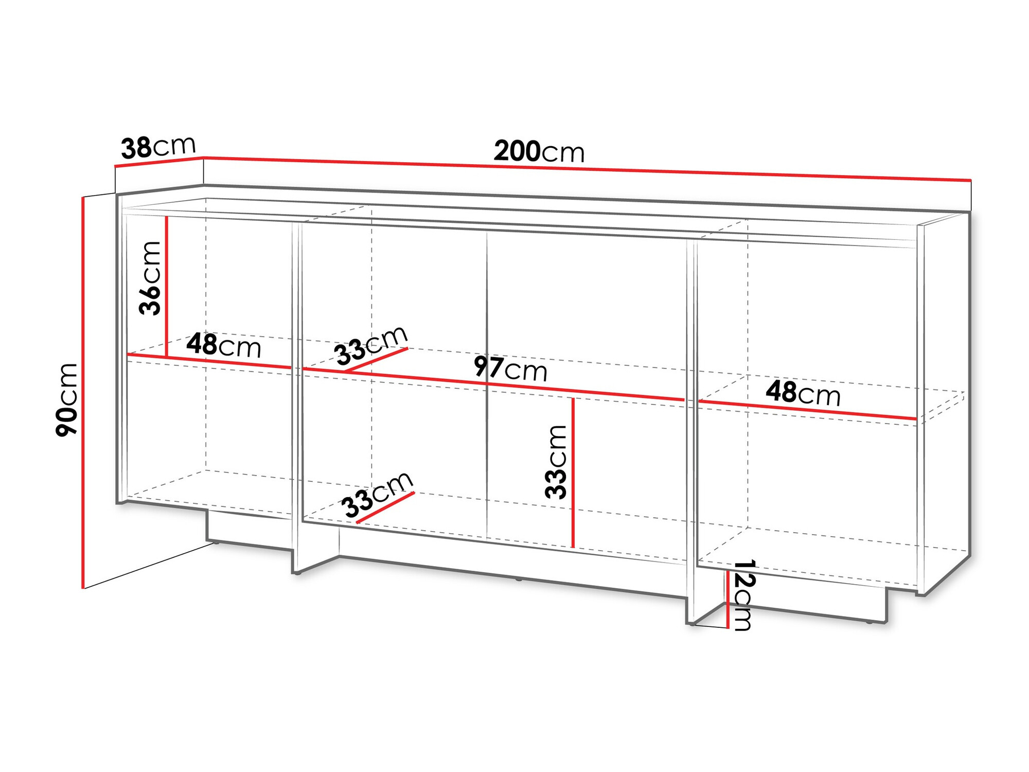 Aparador Filus (Carvalho)