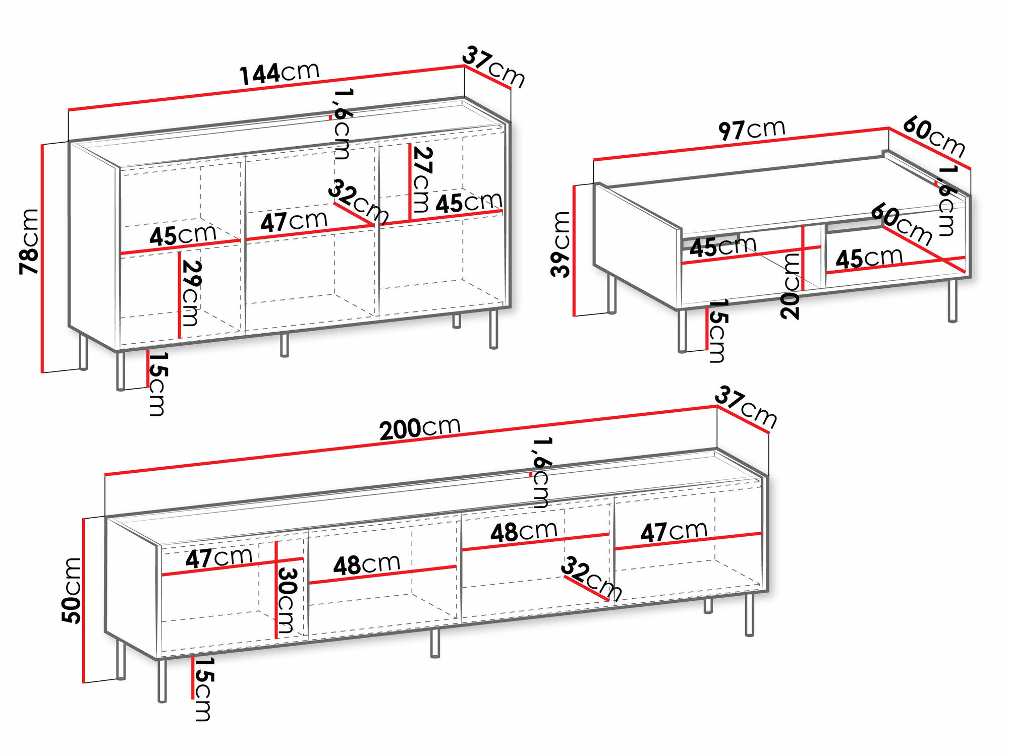Conjunto para sala de estar Comfivo Belviro I