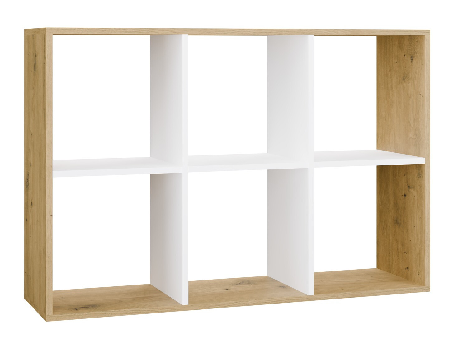 Estante Mandeville 287 (Branco + Carvalho Artisan)