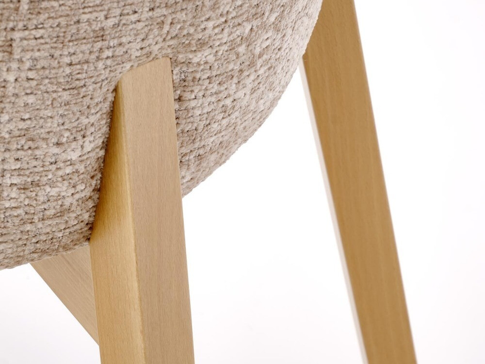 Cadeira Houston 1931 (Bege + Carvalho)