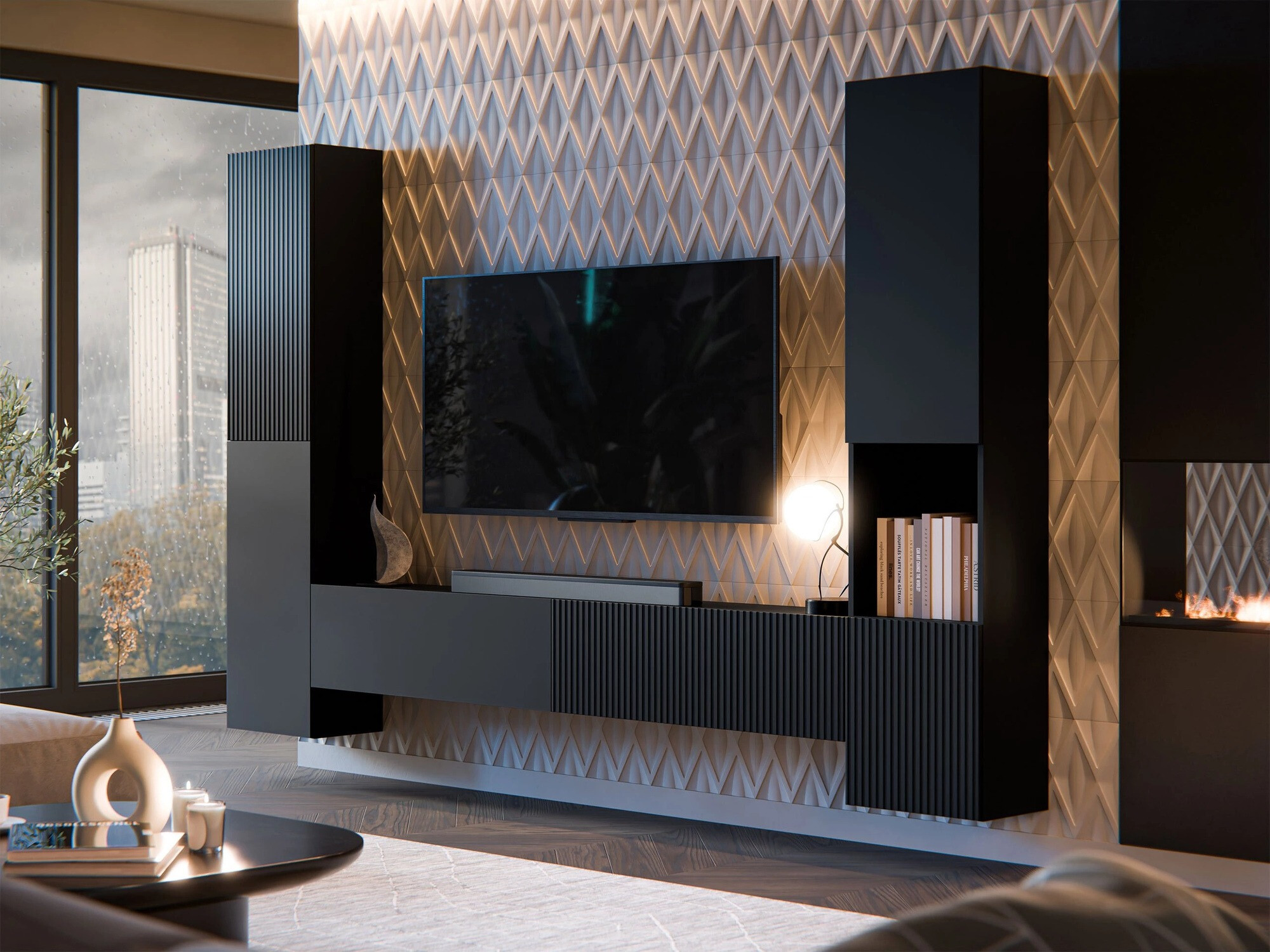 Estante de parede Species (Preto)