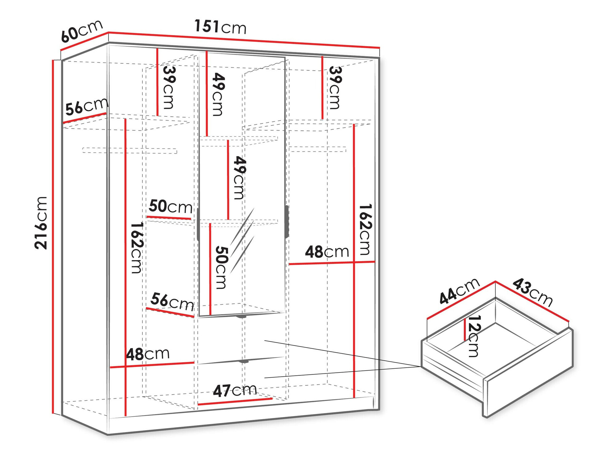 Roupeiro Comfivo Papilio I