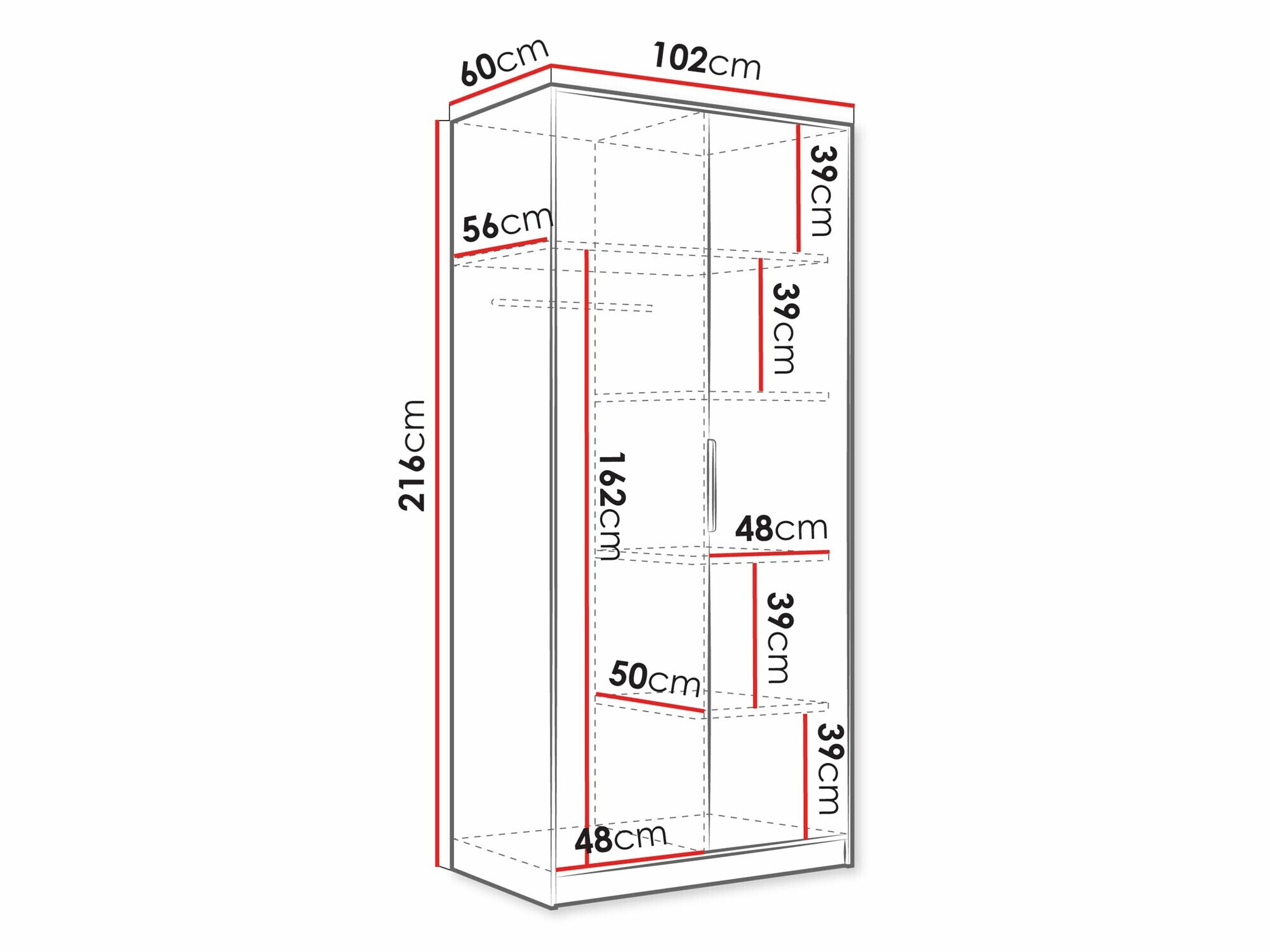 Roupeiro Comfivo Papilio II (Branco)