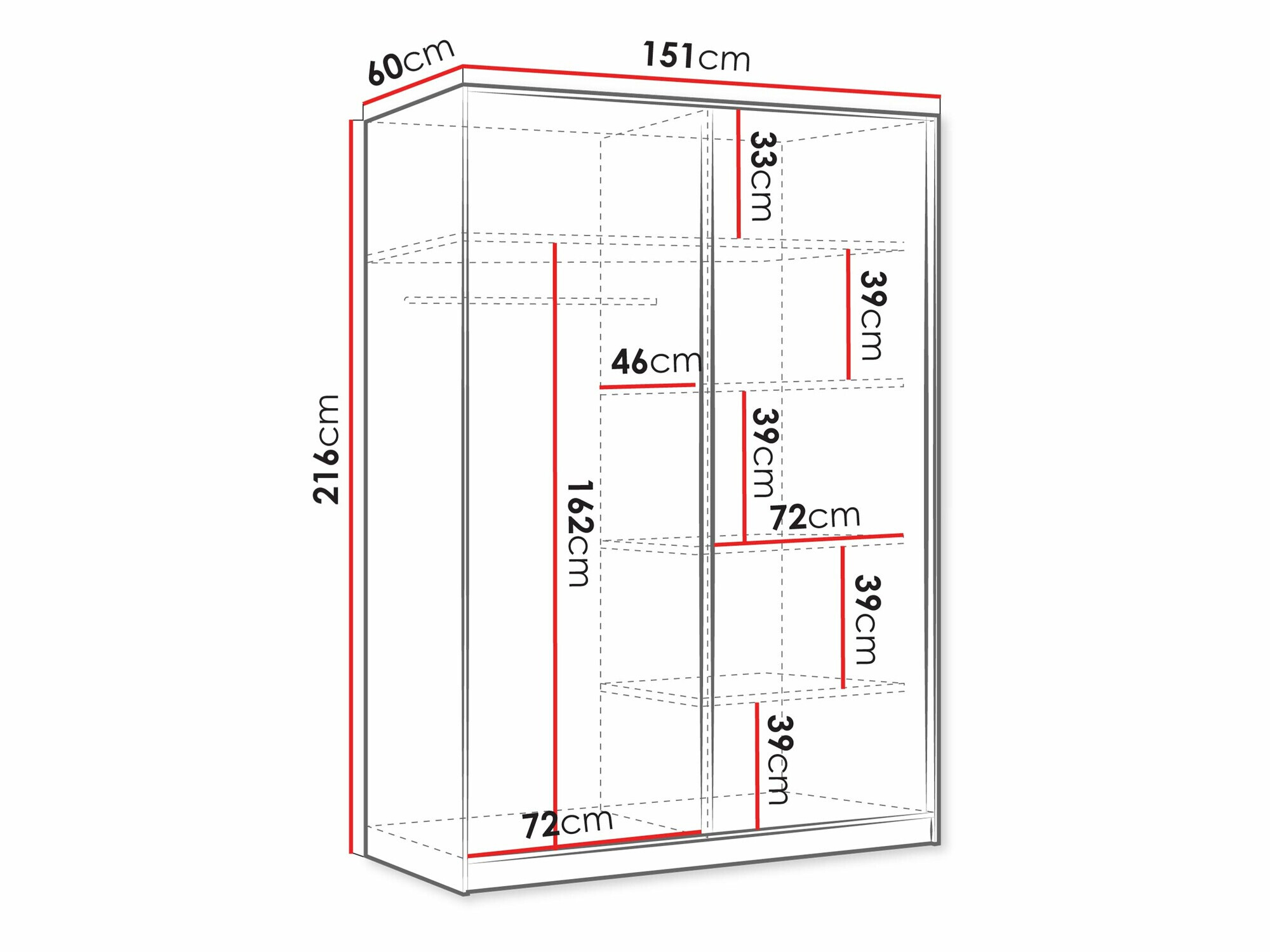 Roupeiro Comfivo Papilio III (Branco)