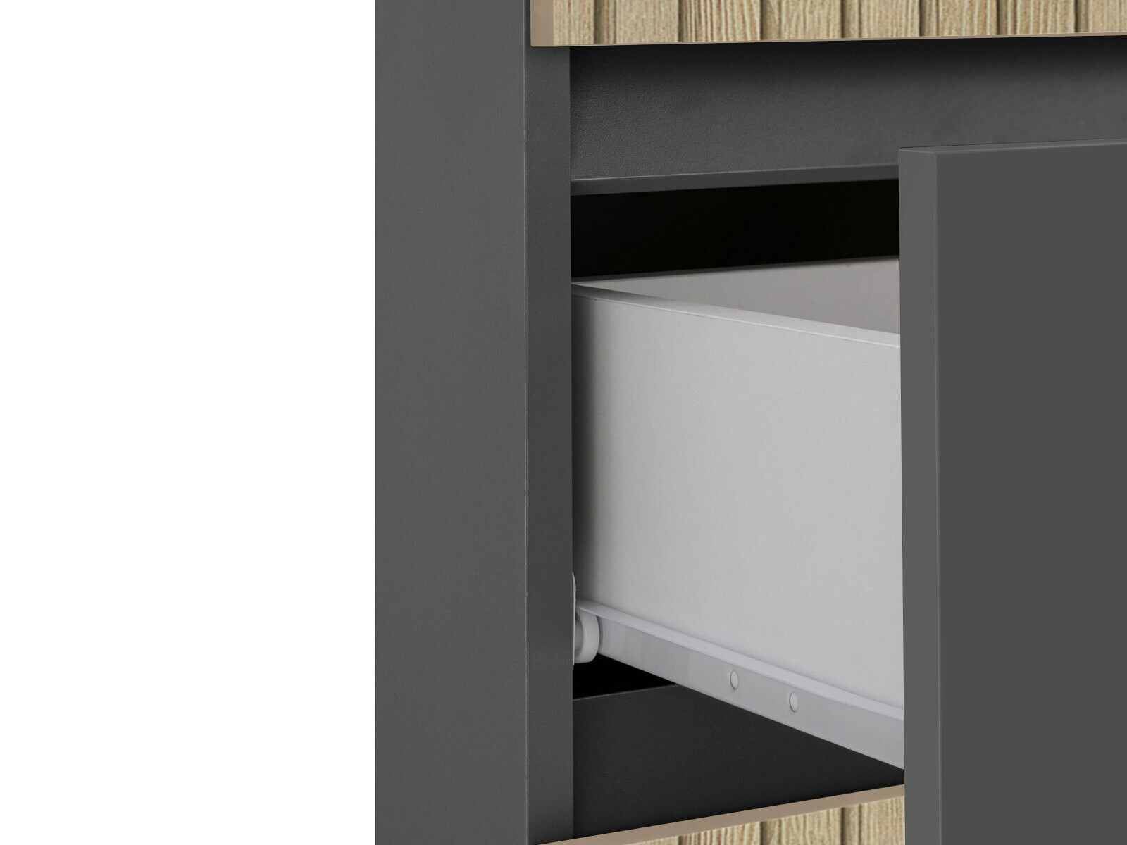 Armário colocado para casa de banho Soncamu 102 (Antracite + Carvalho claro)