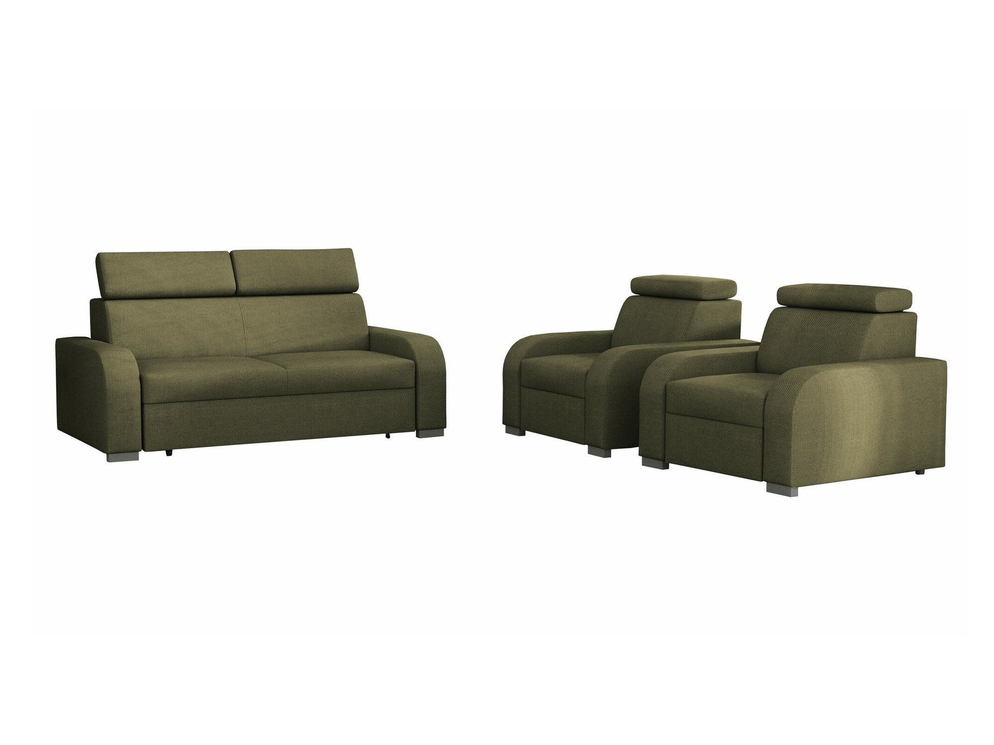 Conjunto de mobiliário com estofo Ovos (Crown 11)