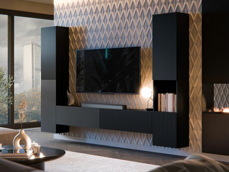 Conjunto para sala de estar Calveru 105 (Preto)