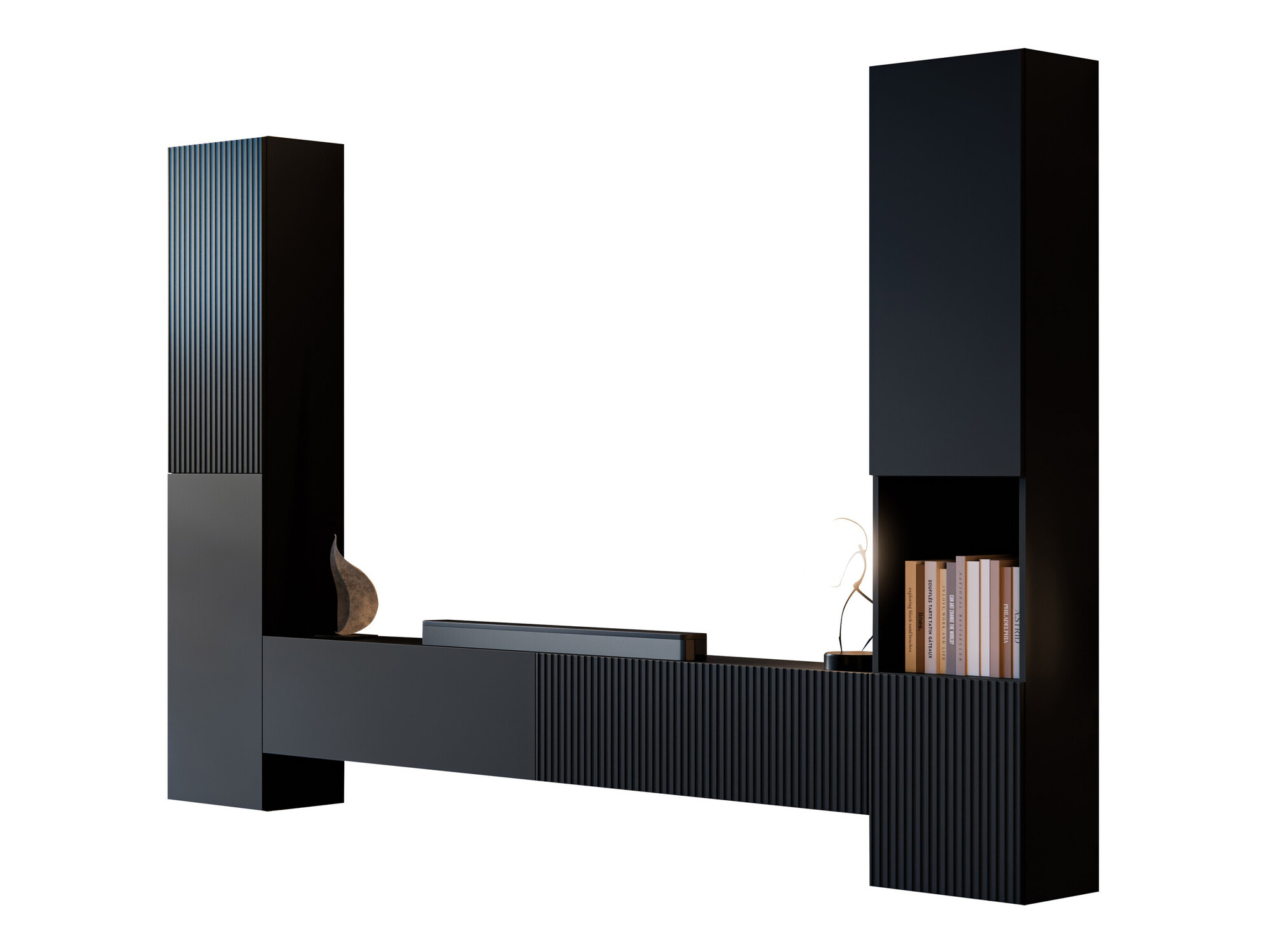 Conjunto para sala de estar Species I (Preto)