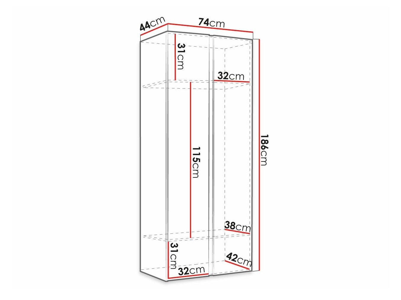 Roupeiro Pinis (Branco)