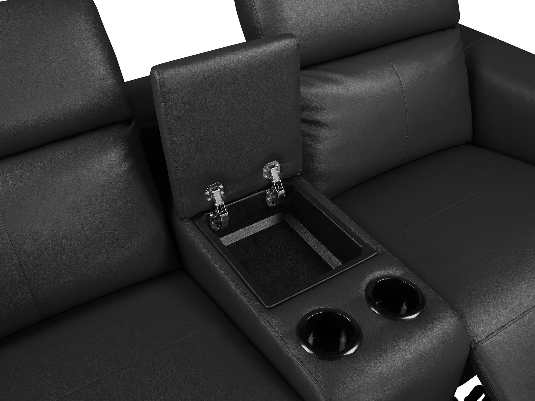 Sofá reclinável Denton 1468 (Preto)