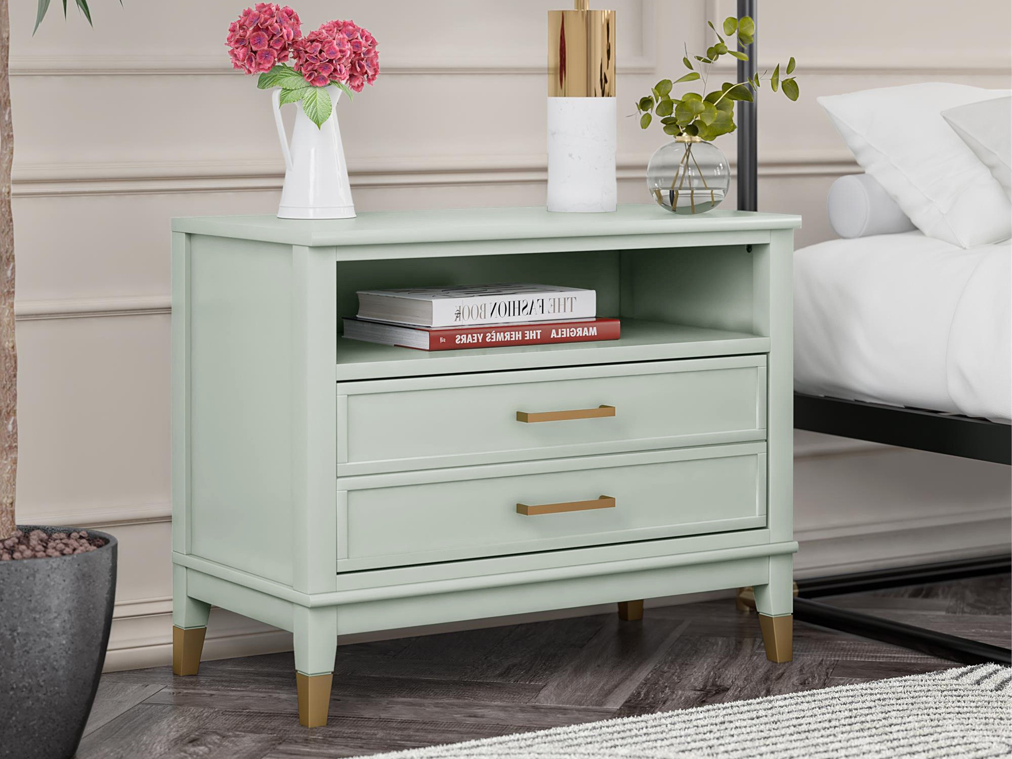 Mesa de cabeceira CosmoLiving by Cosmopolitan Belromu 107 (Verde)