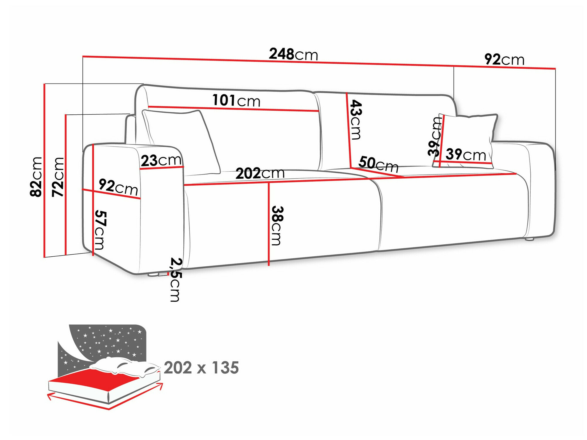 Sofá-cama Doctral (Poso 14)