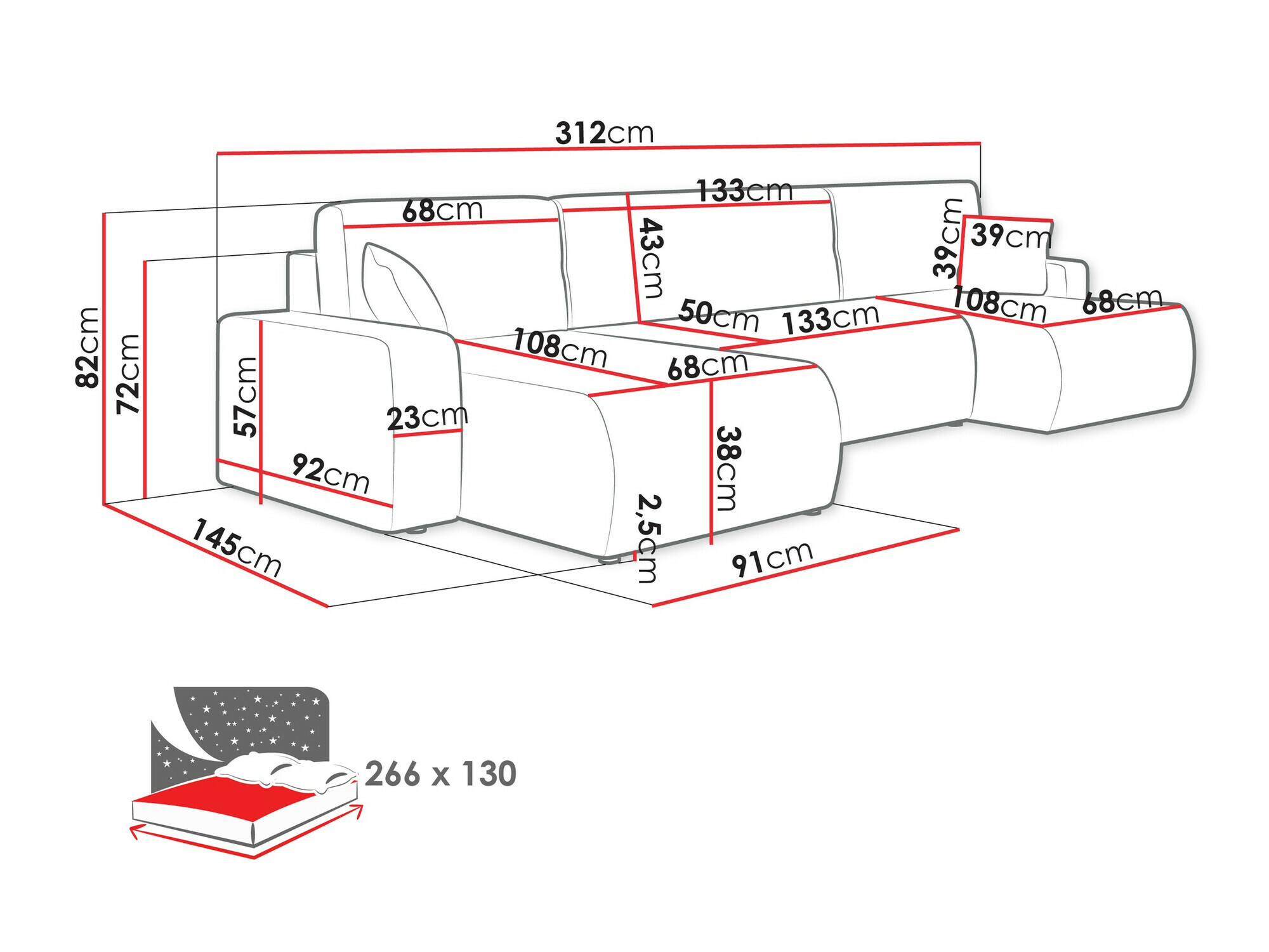 Sofá de canto Shelton 103 (Poso 22)