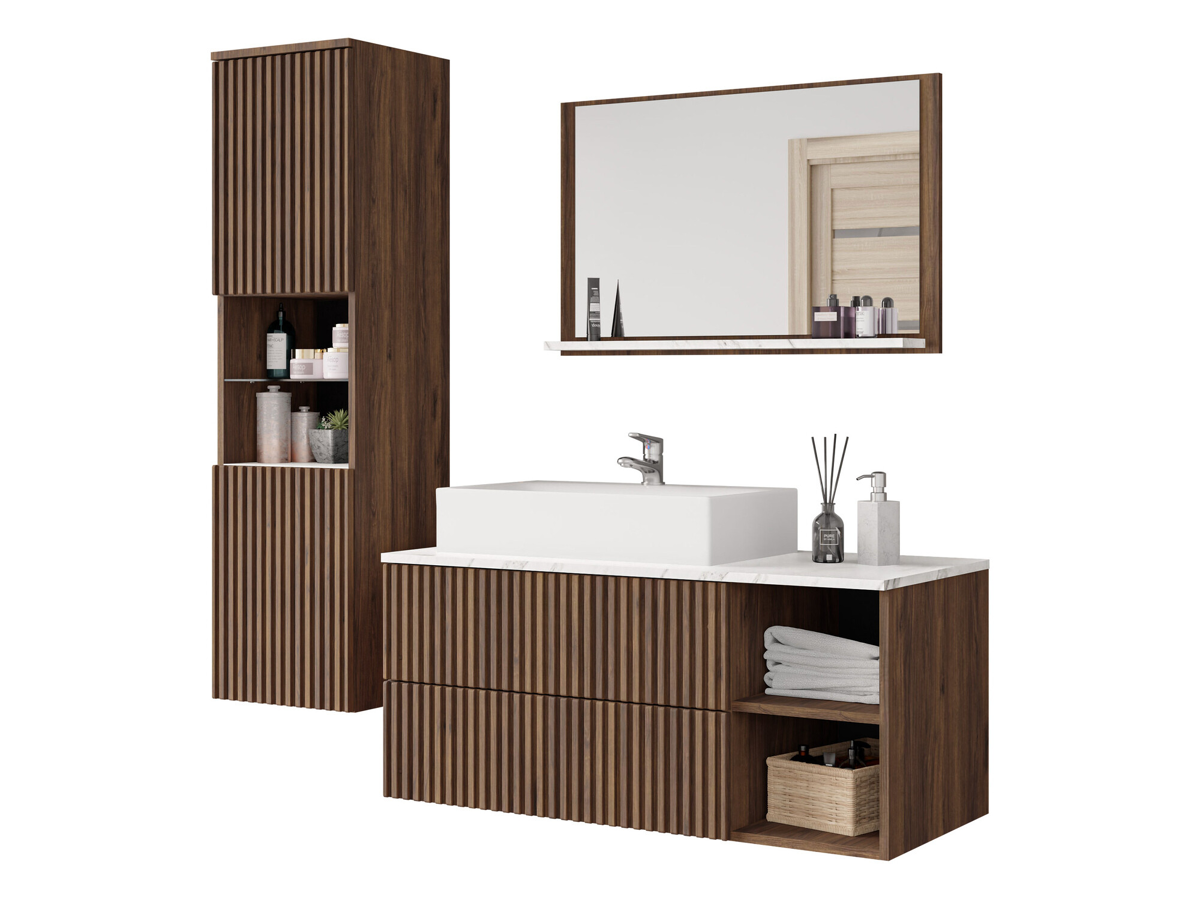 Conjunto para casa de banho Ophruvi 104 (Noz)
