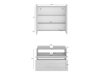 Conjunto para casa de banho Soncamu 116 (Branco)