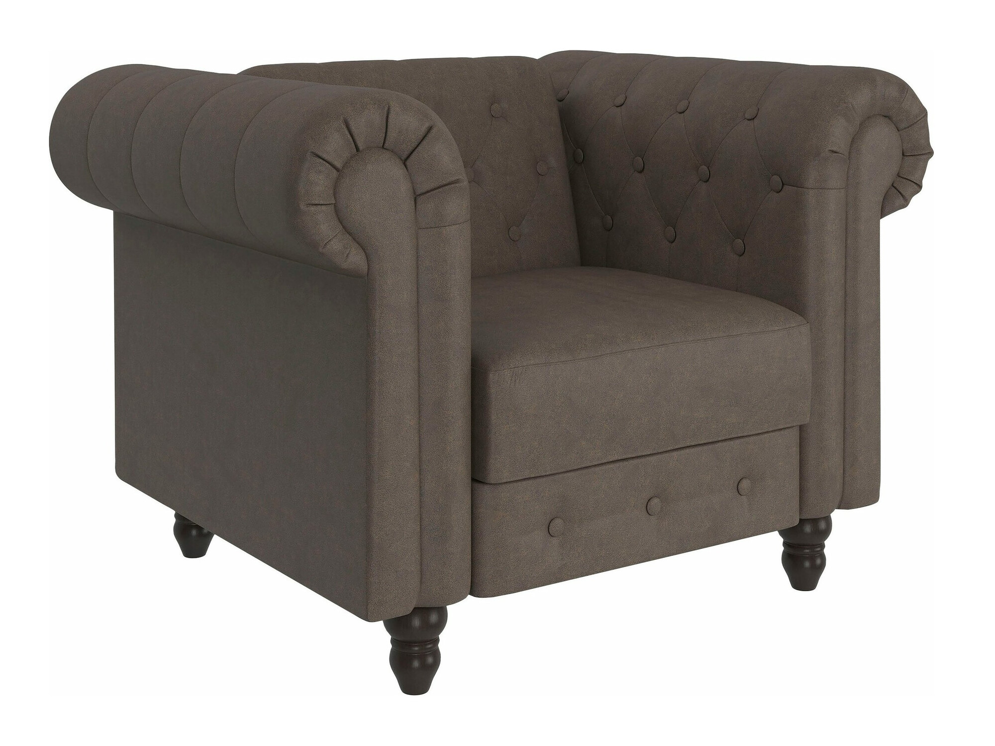 Chesterfield poltrona Tulsa 630 (Castanho)