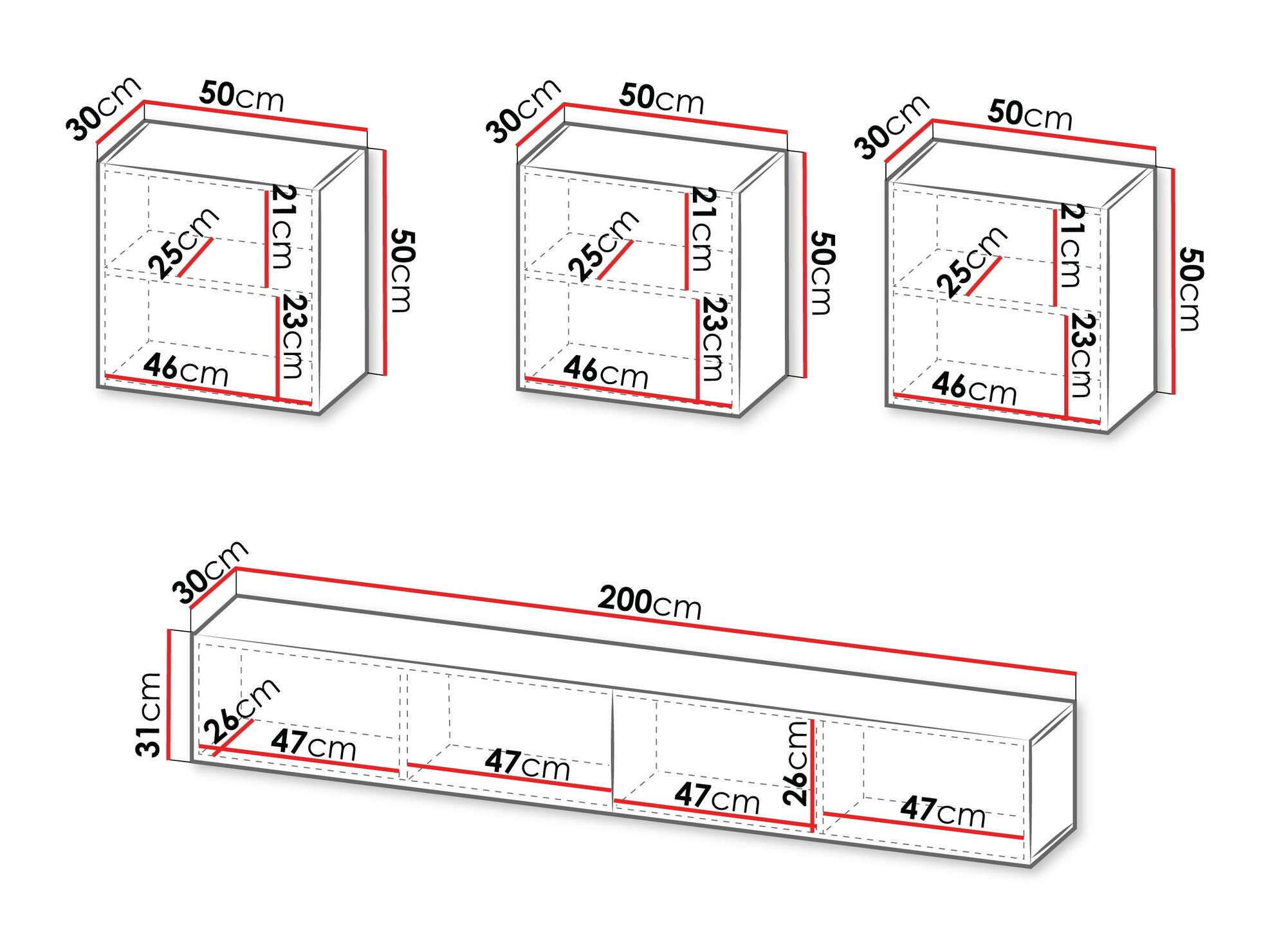 Conjunto para sala de estar Species IV (Preto)